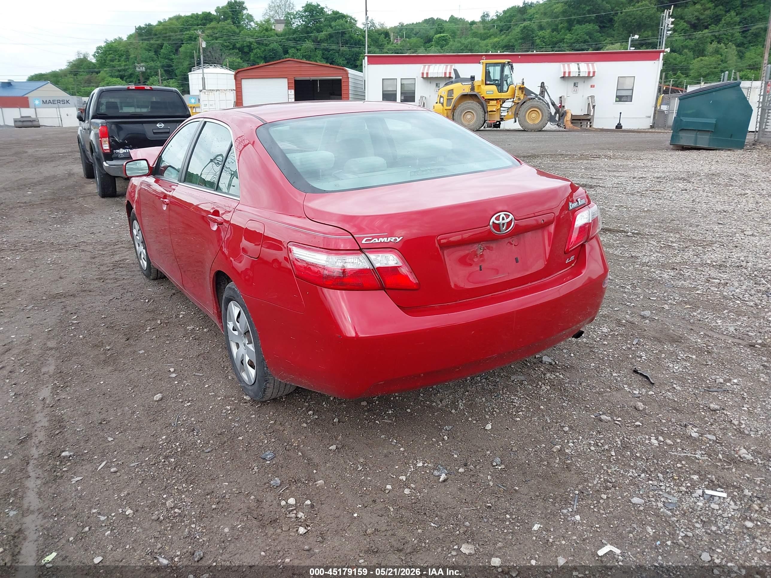 2007 Toyota Camry Le Red vin: 4T1BE46KX7U048856