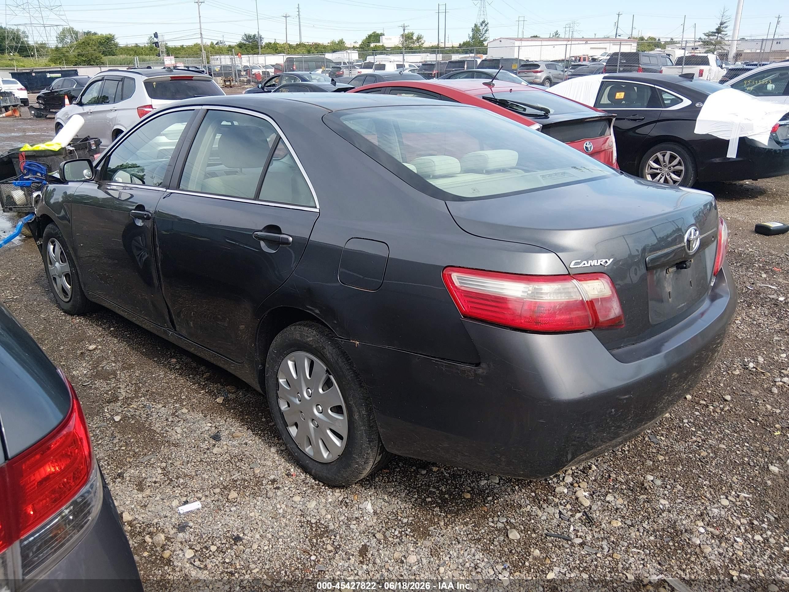 2007 Toyota Camry Le Gray vin: 4T1BE46KX7U061123