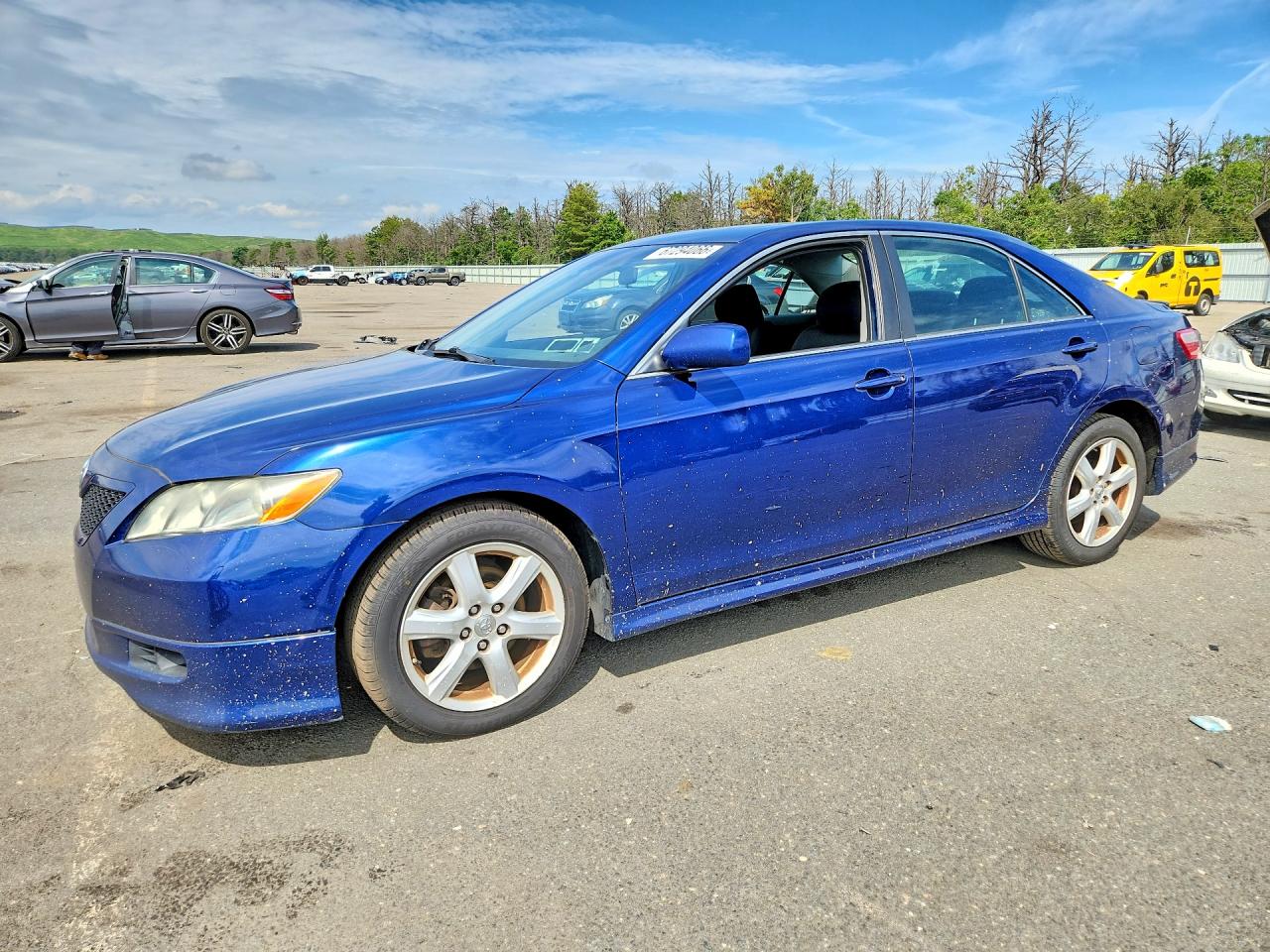 2007 Toyota Camry Se Синий vin: 4T1BE46KX7U078066