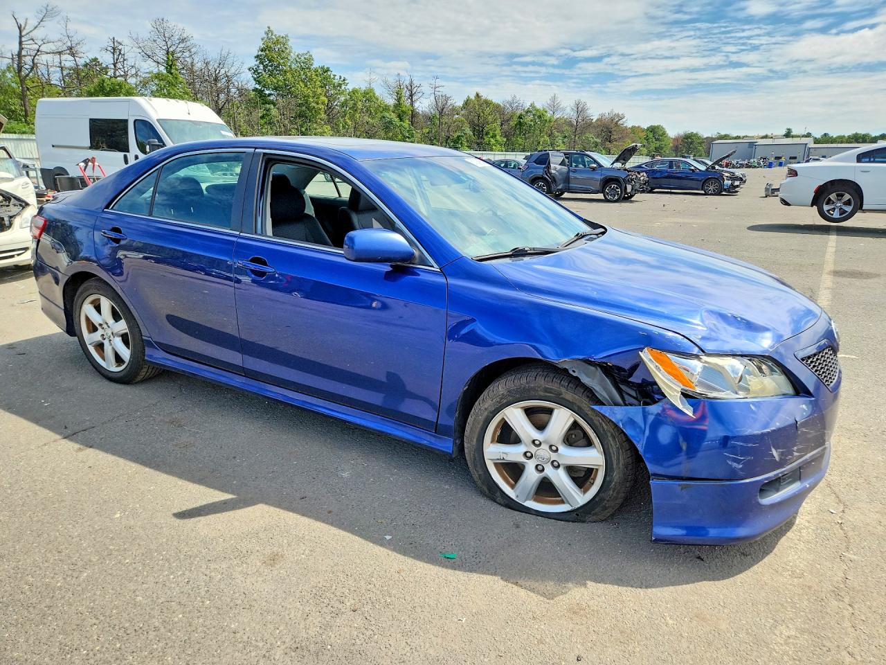 2007 Toyota Camry Se Синий vin: 4T1BE46KX7U078066