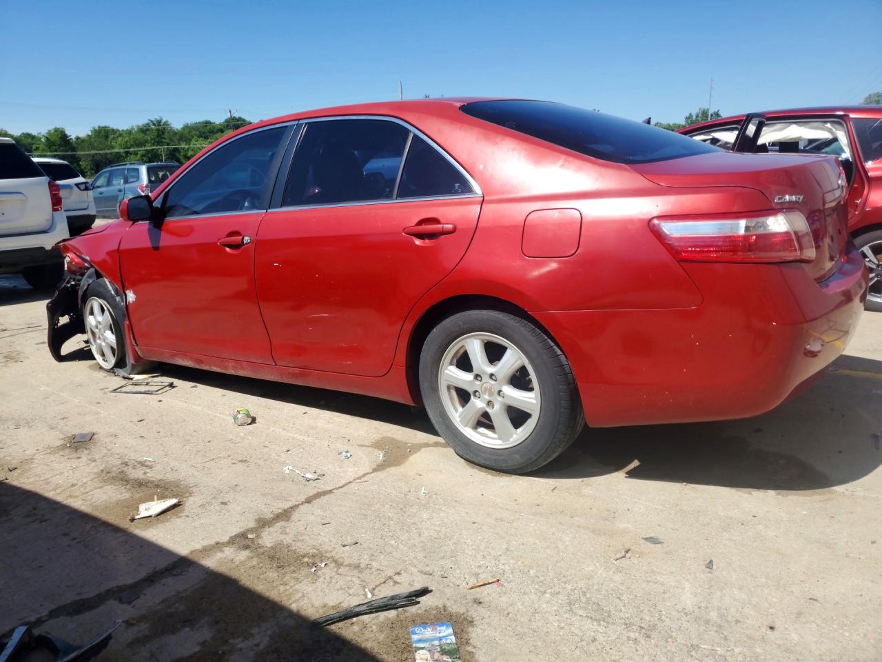 2007 Toyota Camry Le Red vin: 4T1BE46KX7U083140