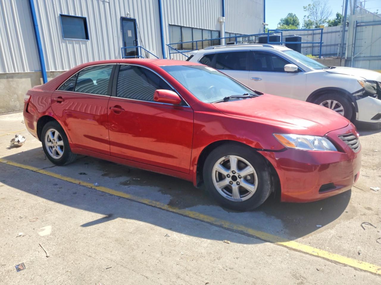 2007 Toyota Camry Le Red vin: 4T1BE46KX7U083140