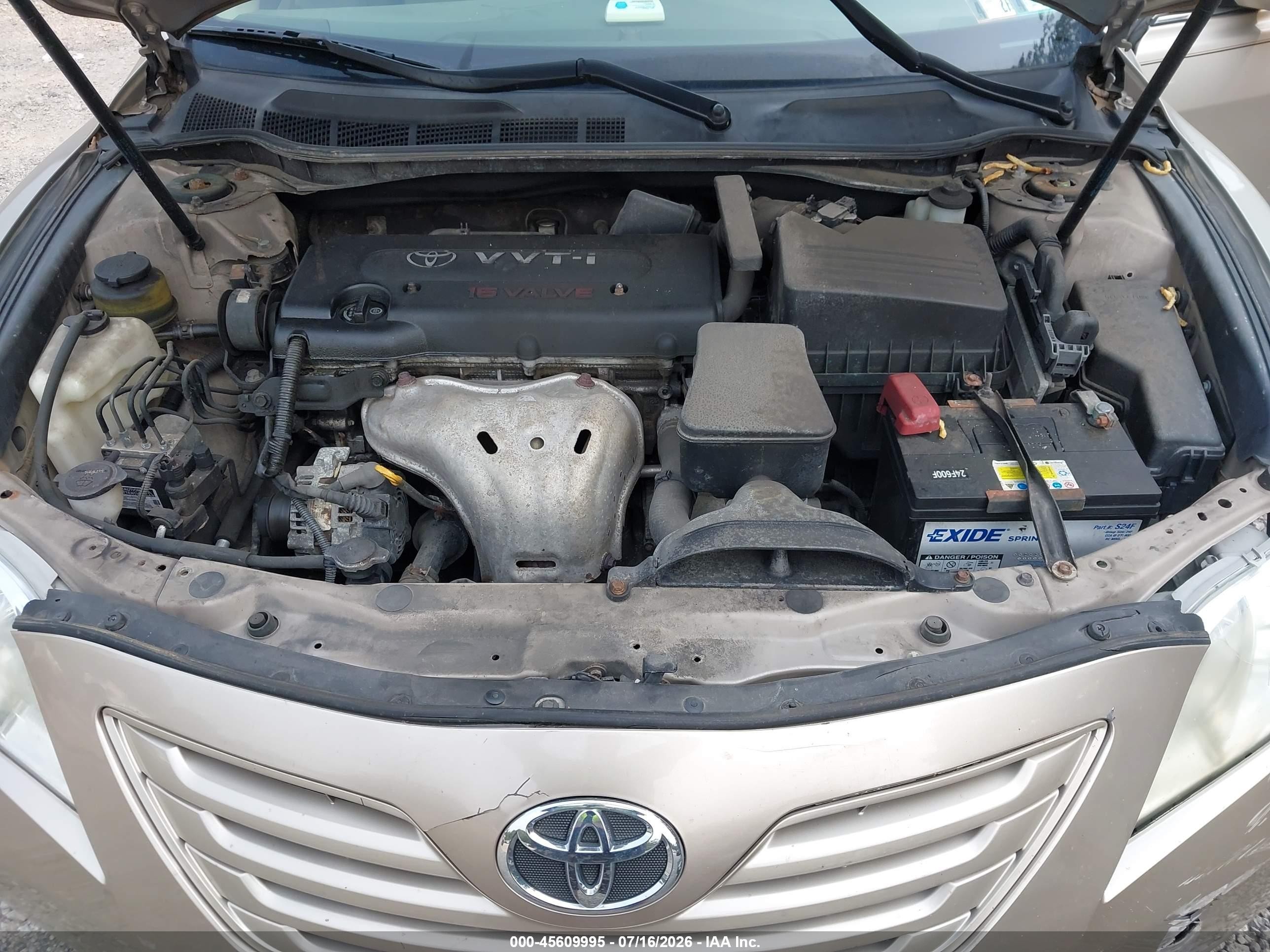 2007 Toyota Camry Le Gold vin: 4T1BE46KX7U095336
