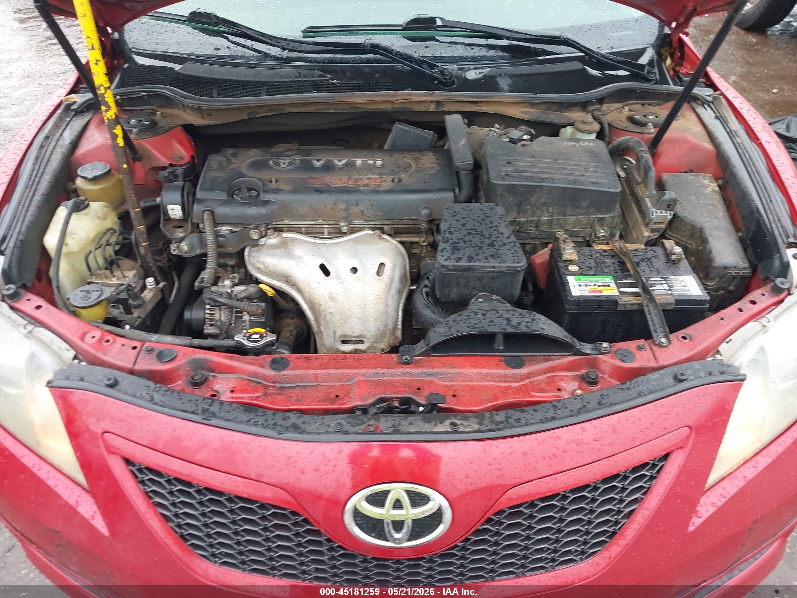 2007 Toyota Camry Se Red vin: 4T1BE46KX7U095563