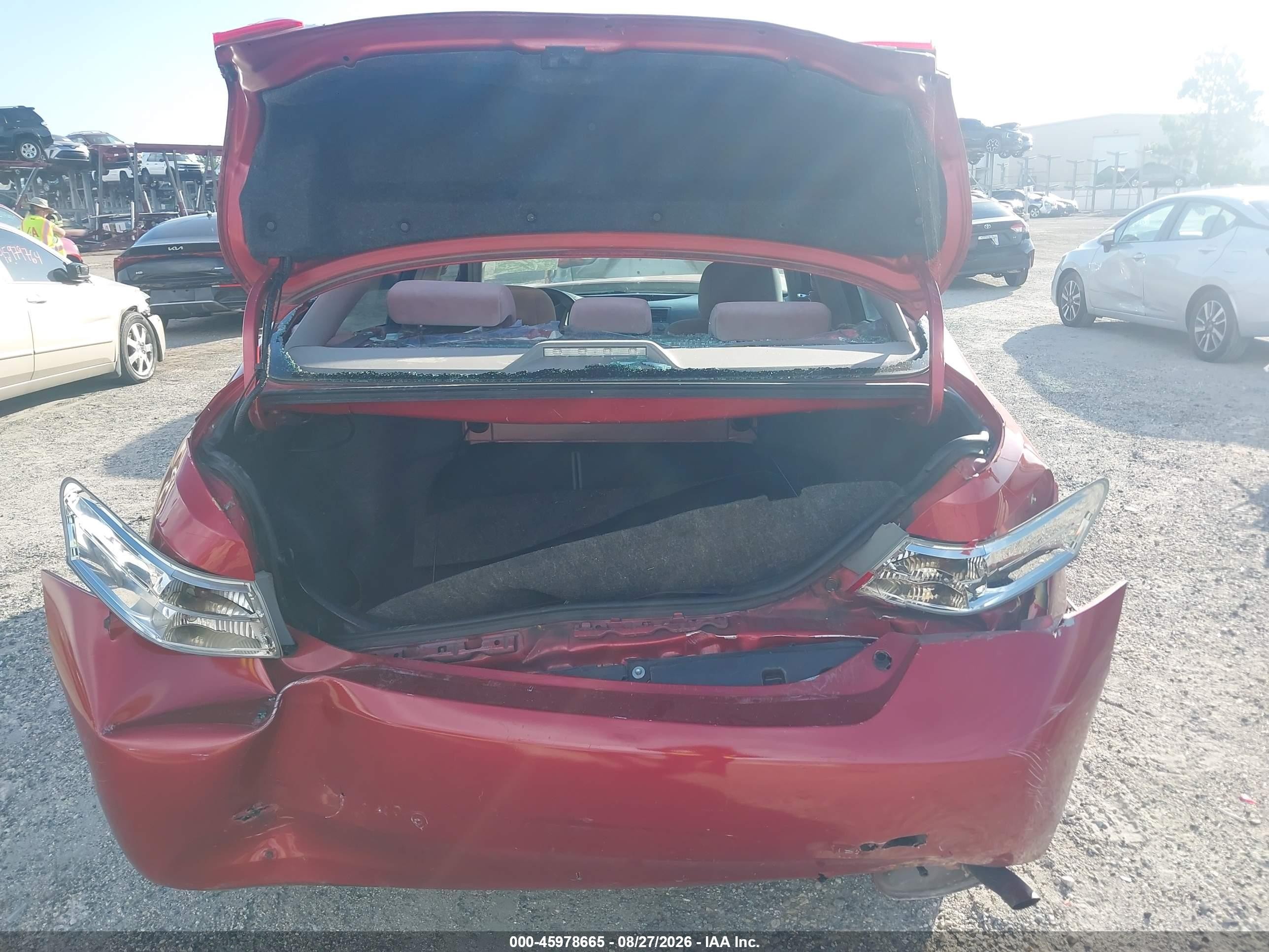 2007 Toyota Camry Le Red vin: 4T1BE46KX7U121269