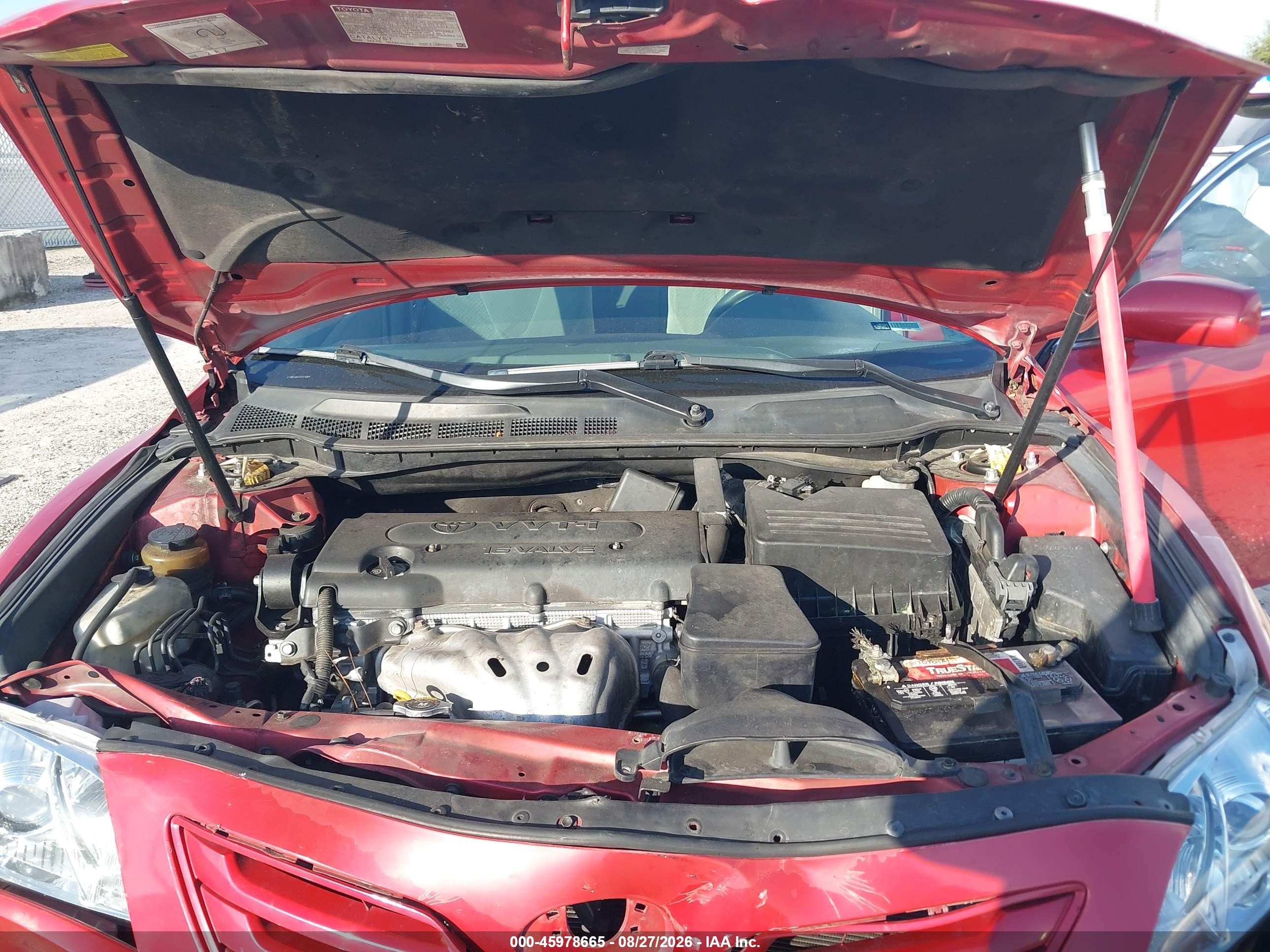 2007 Toyota Camry Le Red vin: 4T1BE46KX7U121269