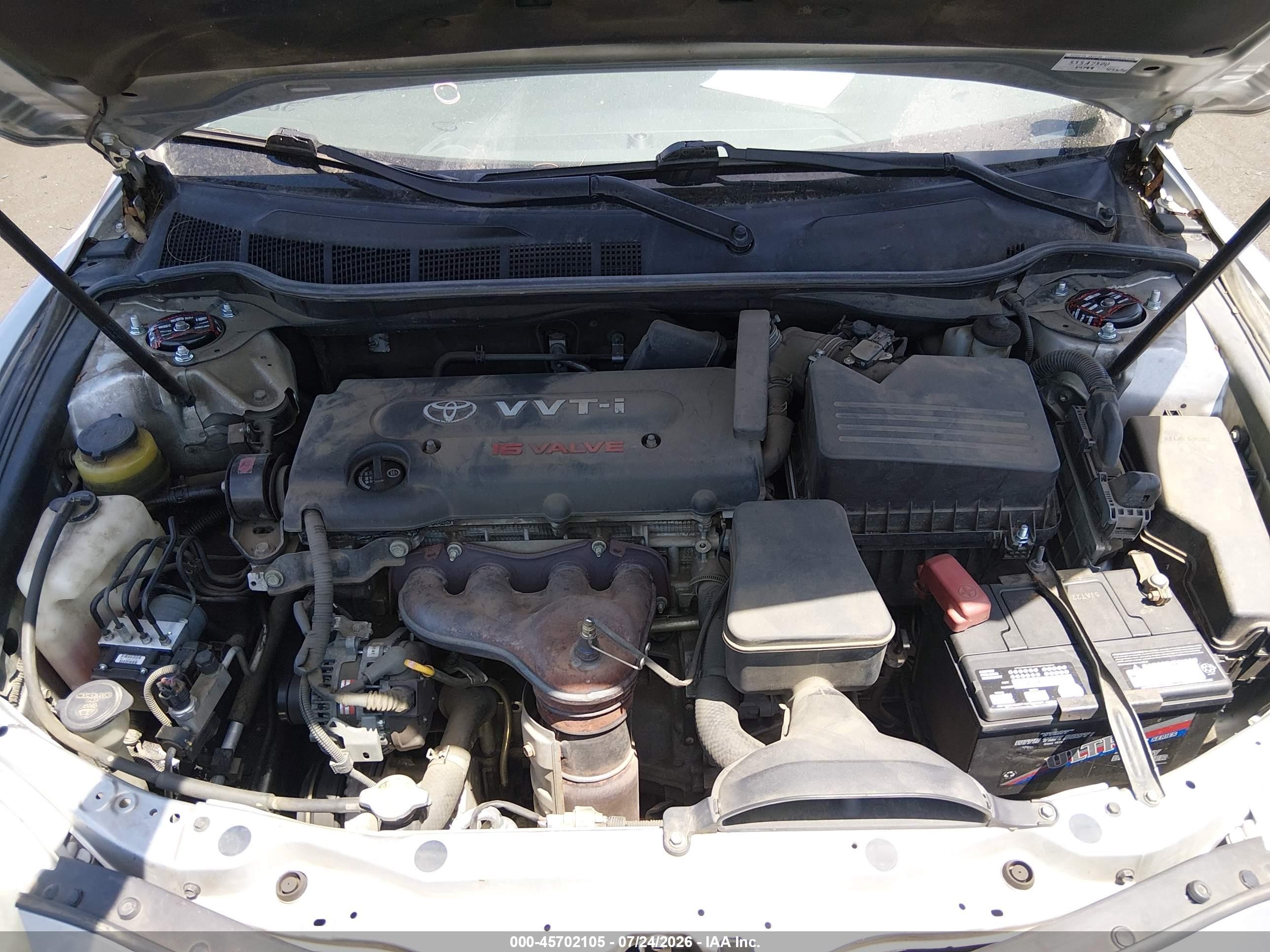 2007 Toyota Camry Le Silver vin: 4T1BE46KX7U127492