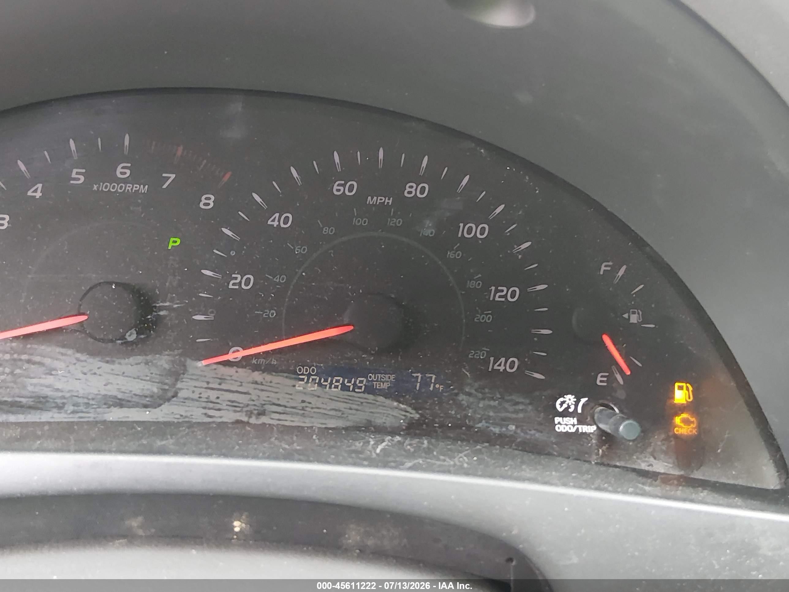 2007 Toyota Camry Le Красный vin: 4T1BE46KX7U131767