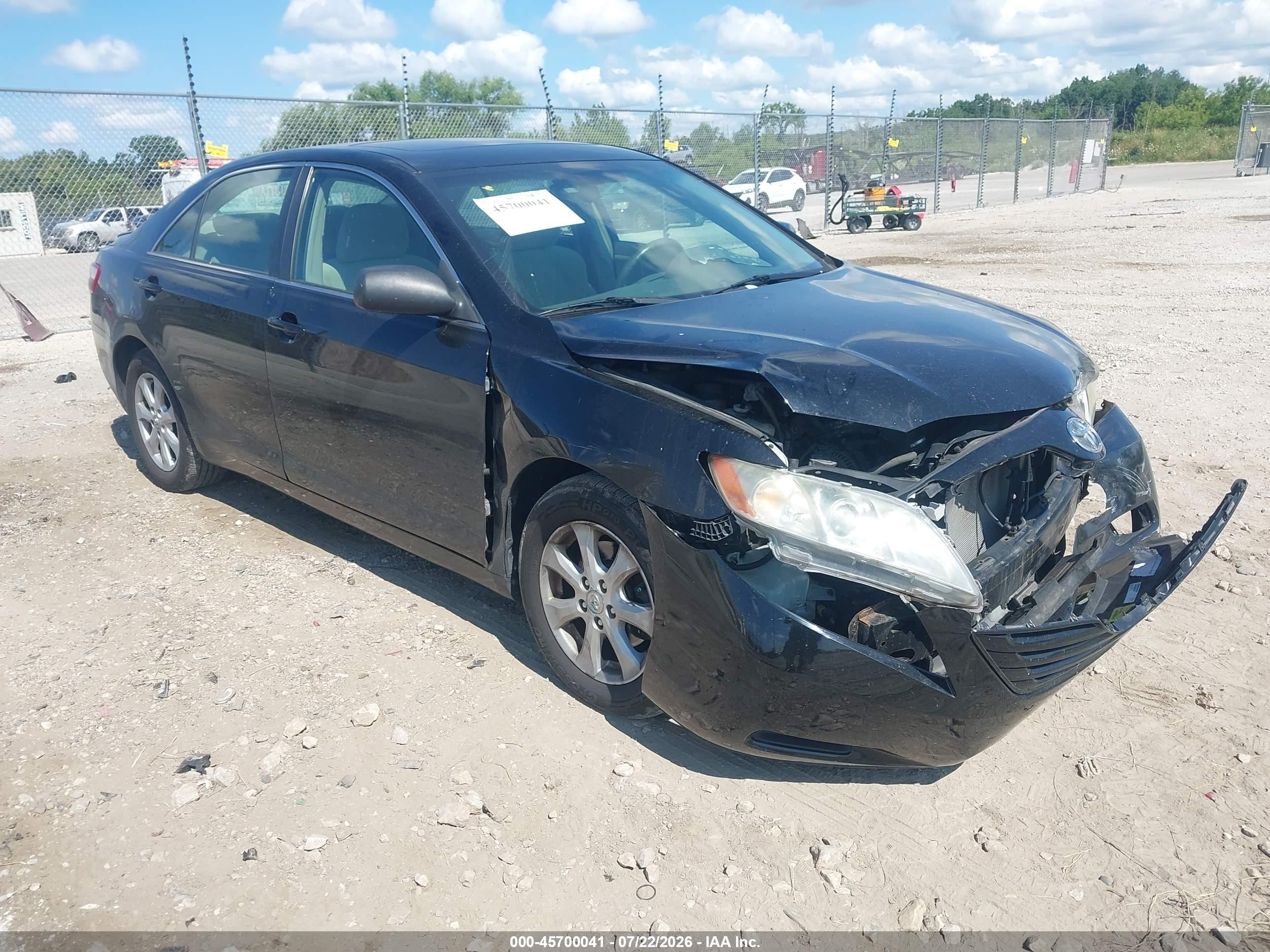 2007 Toyota Camry Le Black vin: 4T1BE46KX7U148990