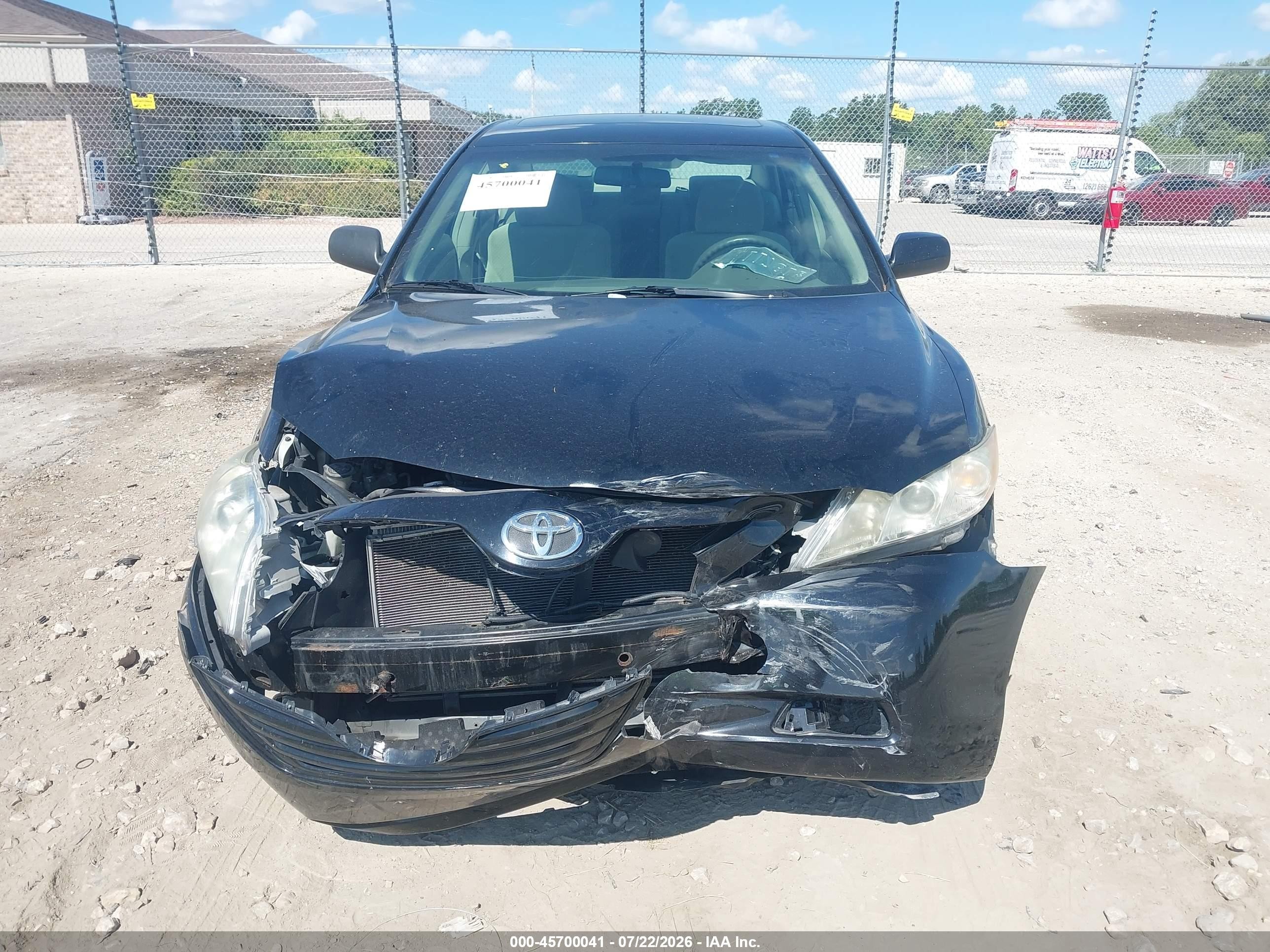 2007 Toyota Camry Le Black vin: 4T1BE46KX7U148990
