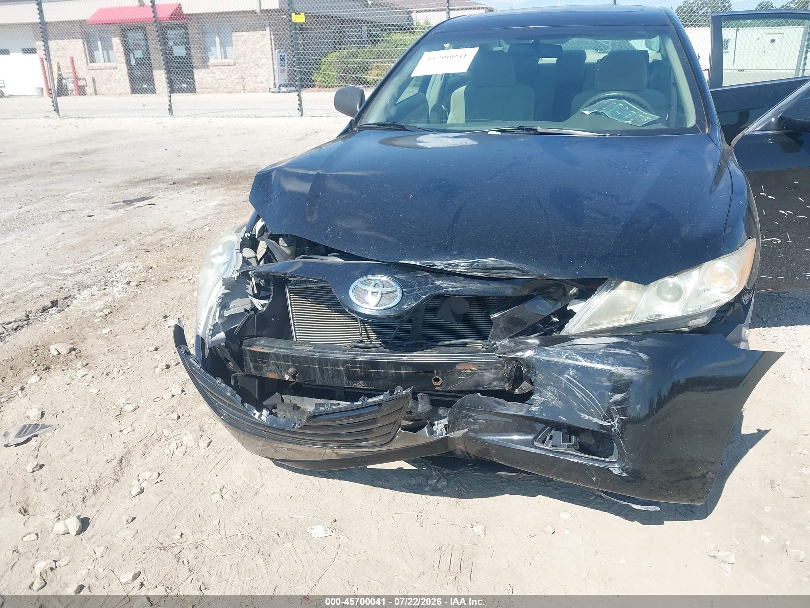 2007 Toyota Camry Le Black vin: 4T1BE46KX7U148990