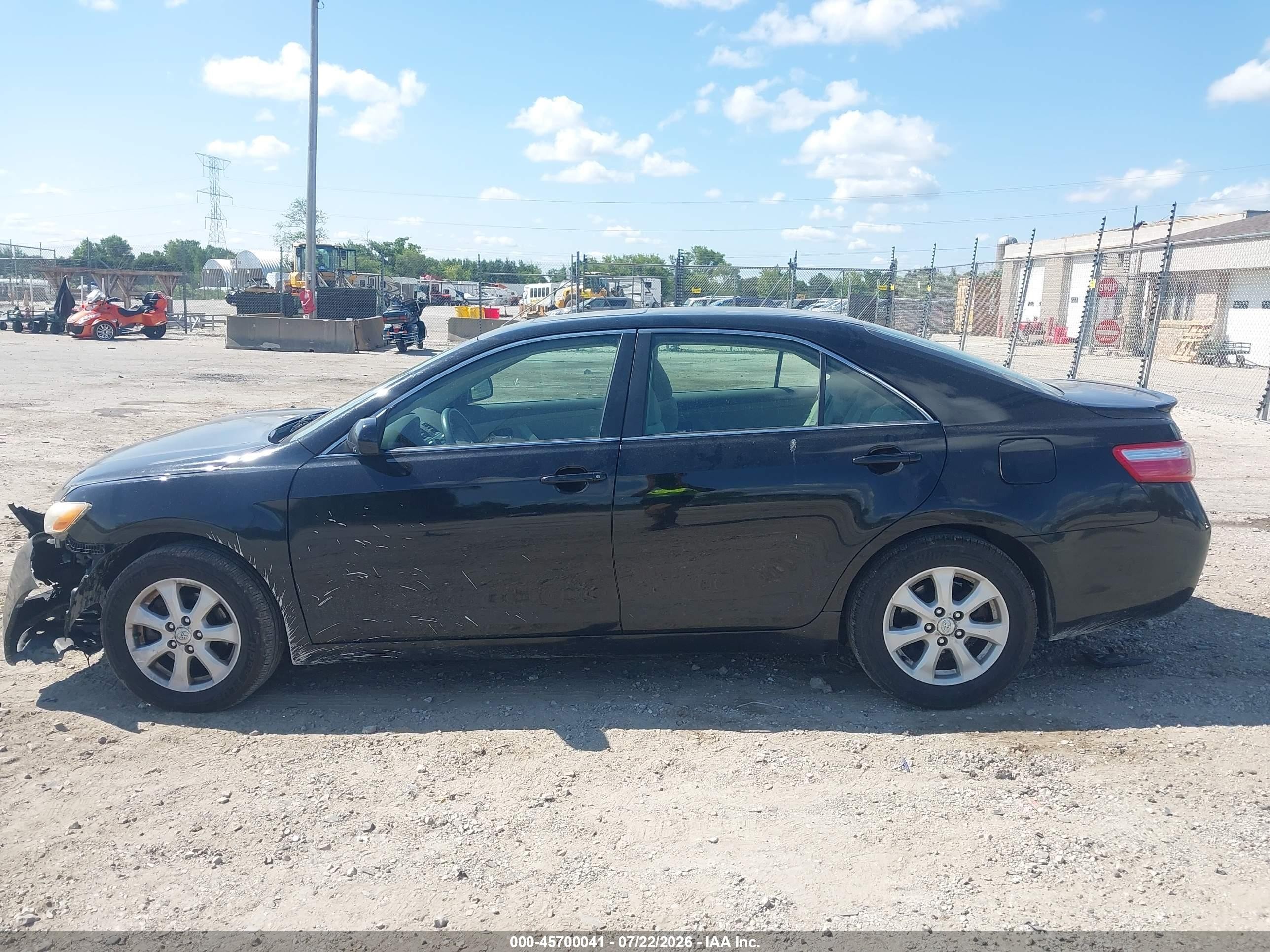 2007 Toyota Camry Le Black vin: 4T1BE46KX7U148990