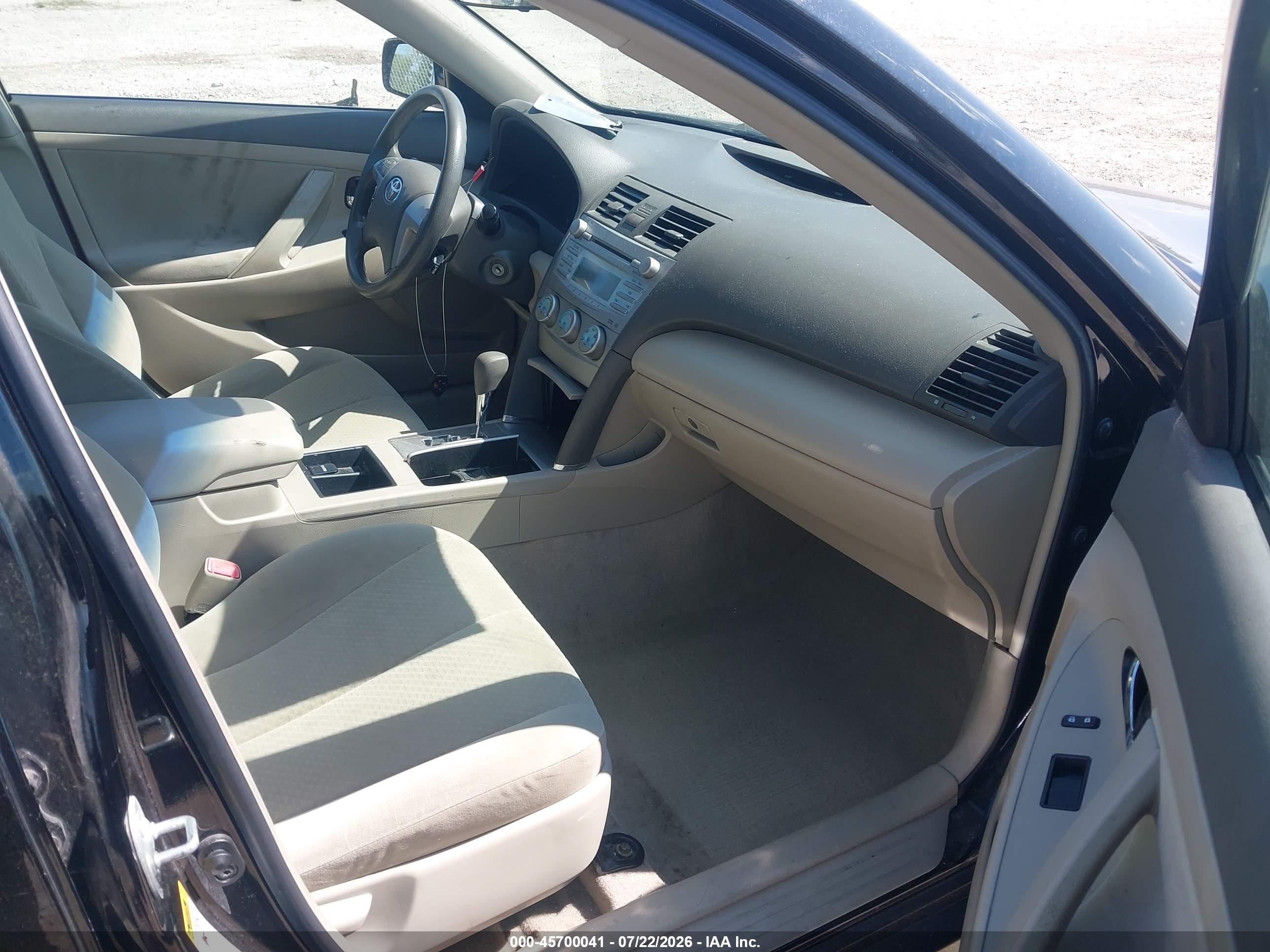 2007 Toyota Camry Le Black vin: 4T1BE46KX7U148990