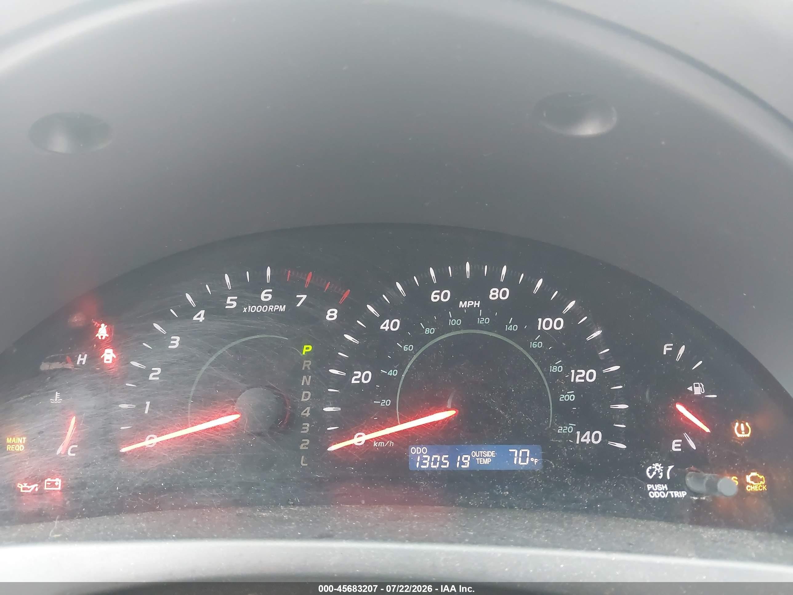 2007 Toyota Camry Le Red vin: 4T1BE46KX7U179544