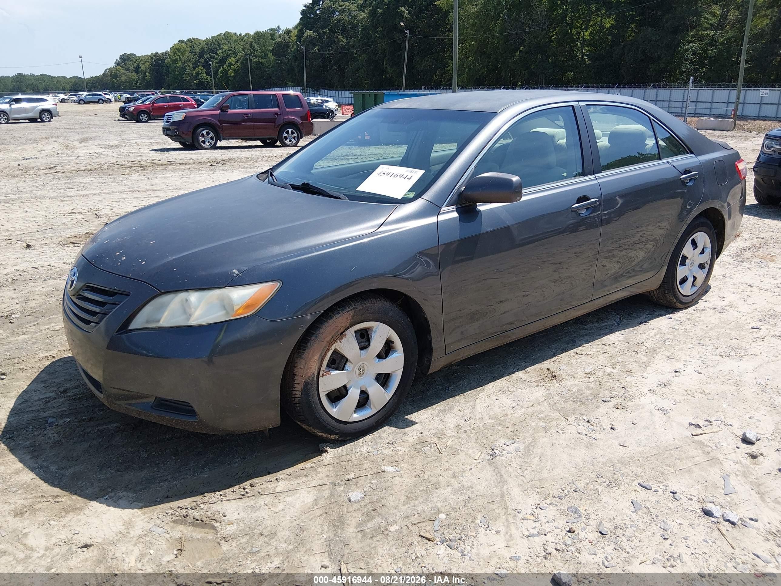 2007 Toyota Camry Le Gray vin: 4T1BE46KX7U188602