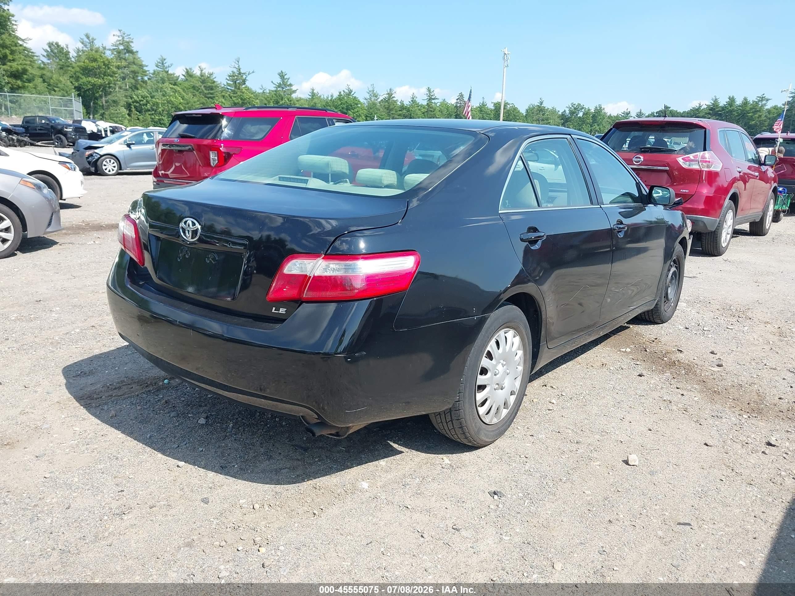 2007 Toyota Camry Ce/le/se/xle Black vin: 4T1BE46KX7U561797