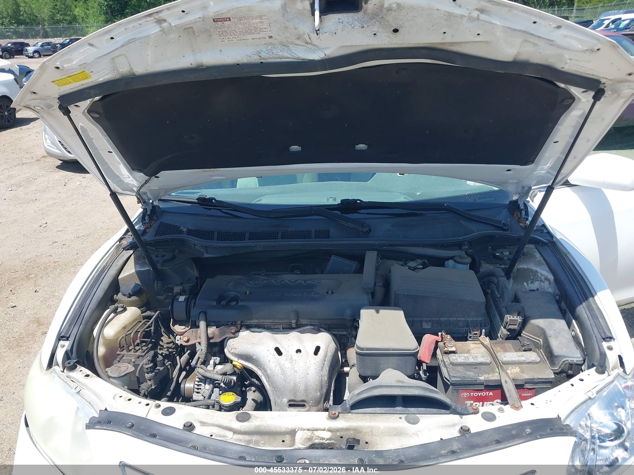 2007 Toyota Camry Xle White vin: 4T1BE46KX7U563369