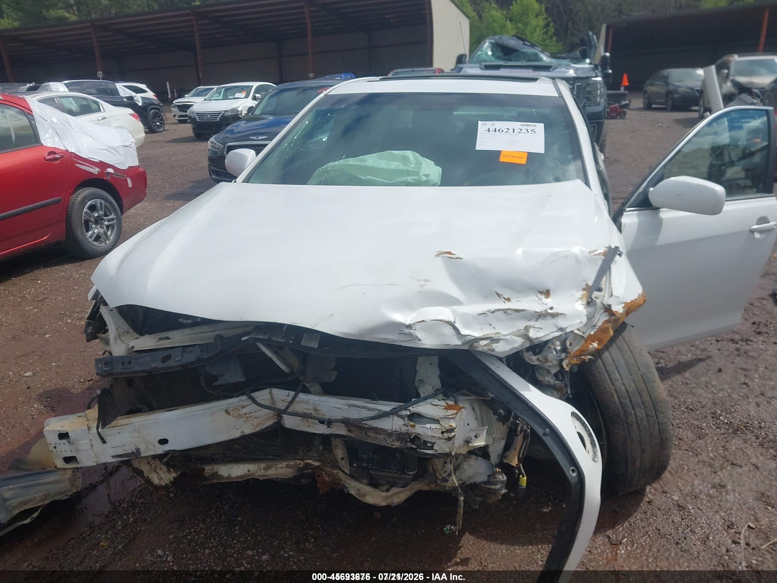 2007 Toyota Camry Se White vin: 4T1BE46KX7U564392