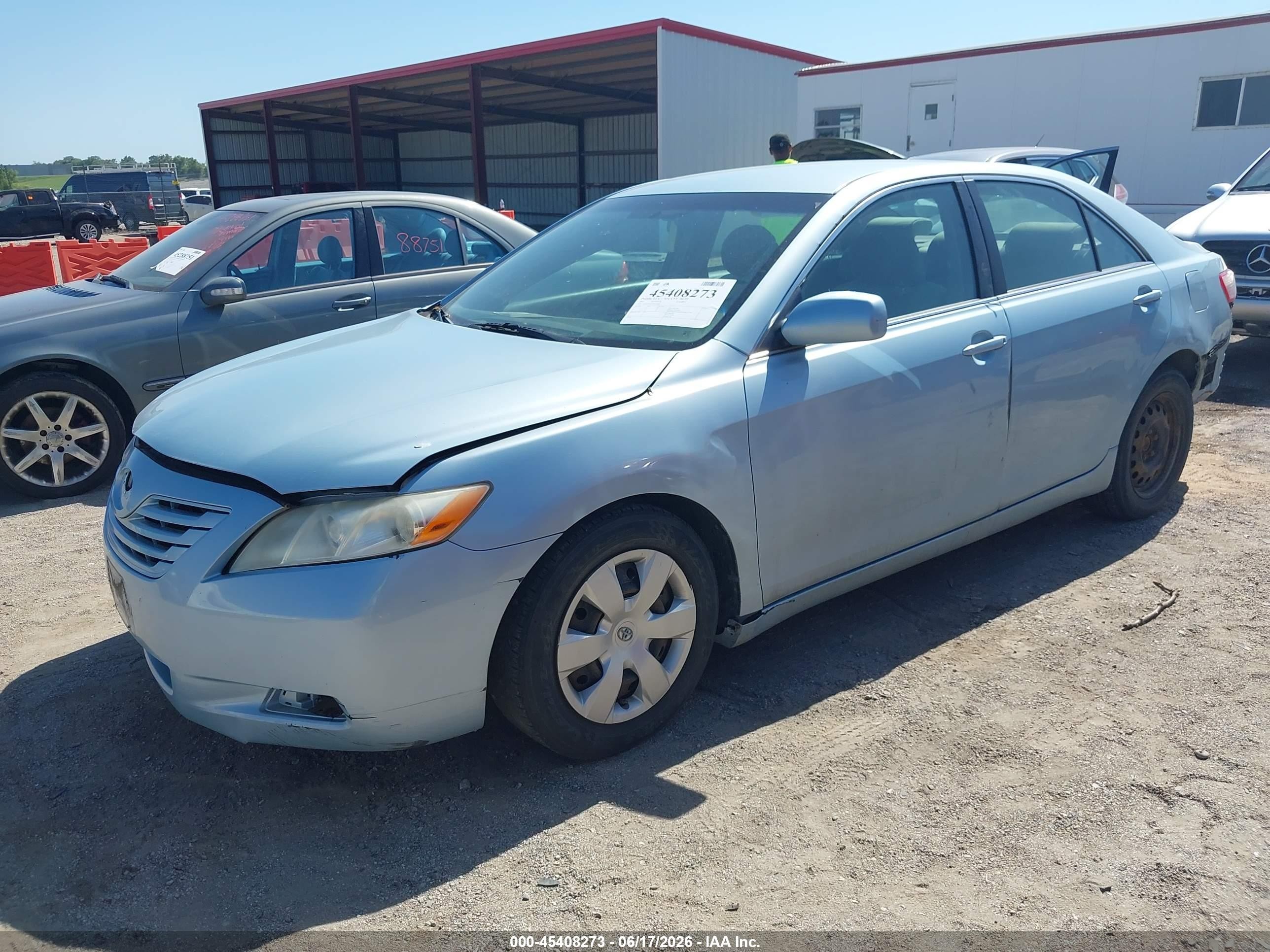2007 Toyota Camry Le Light Blue vin: 4T1BE46KX7U612408