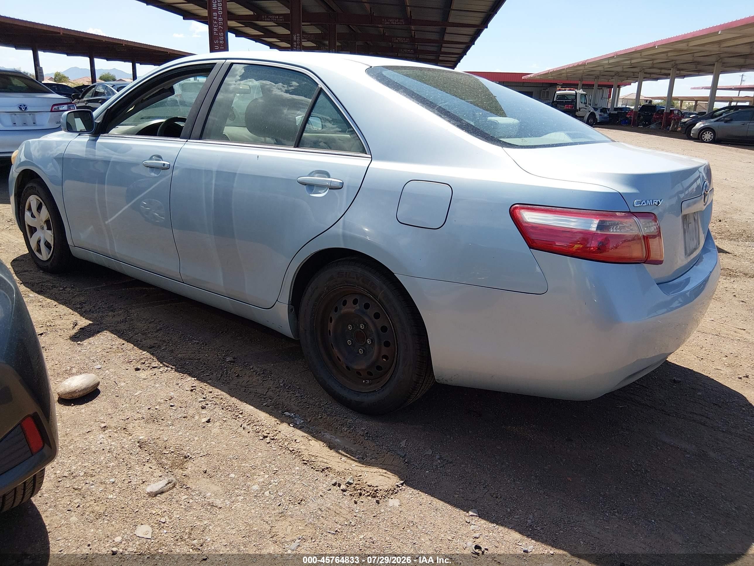 2007 Toyota Camry Le Light Blue vin: 4T1BE46KX7U628785