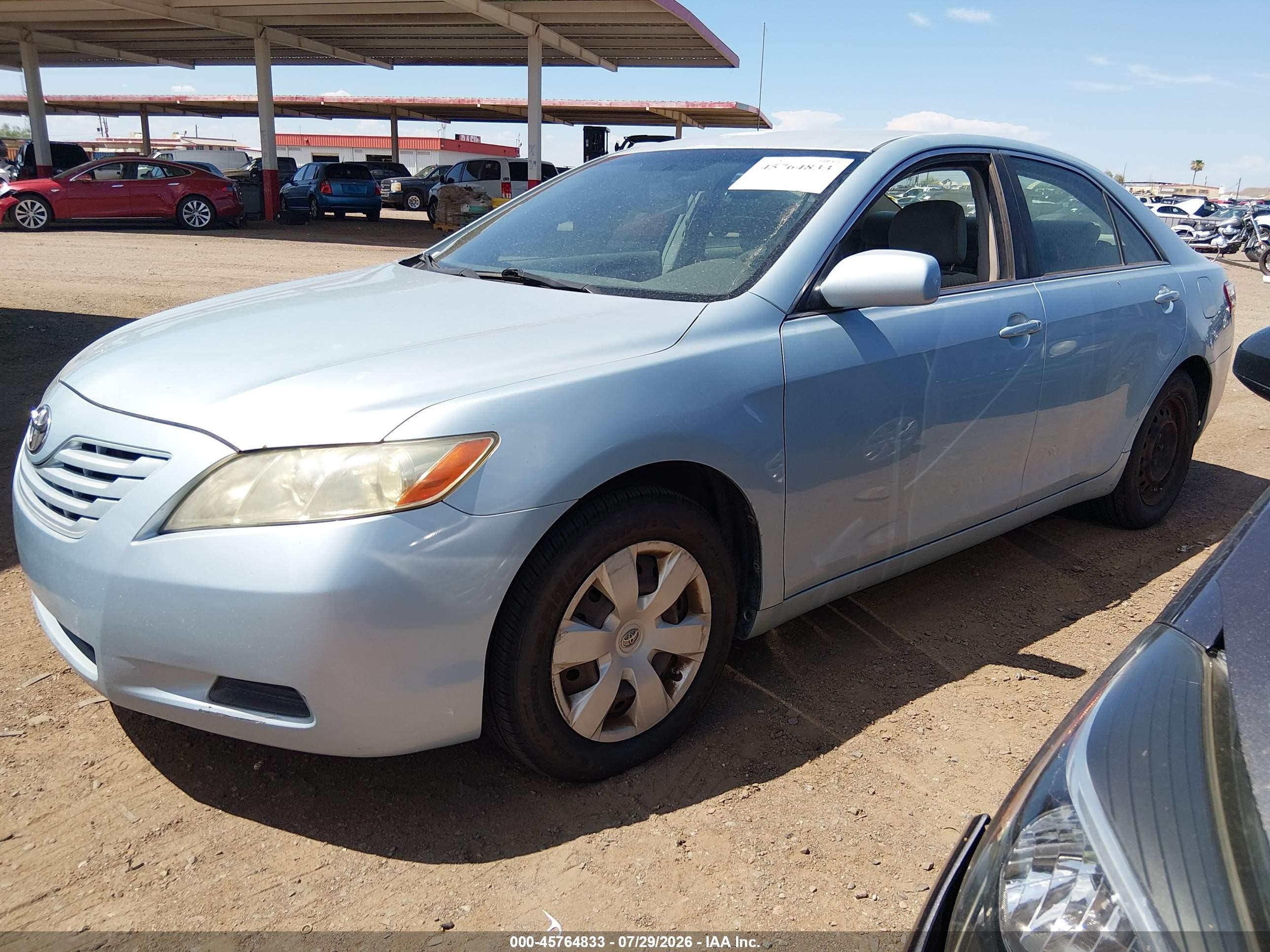 2007 Toyota Camry Le Light Blue vin: 4T1BE46KX7U628785