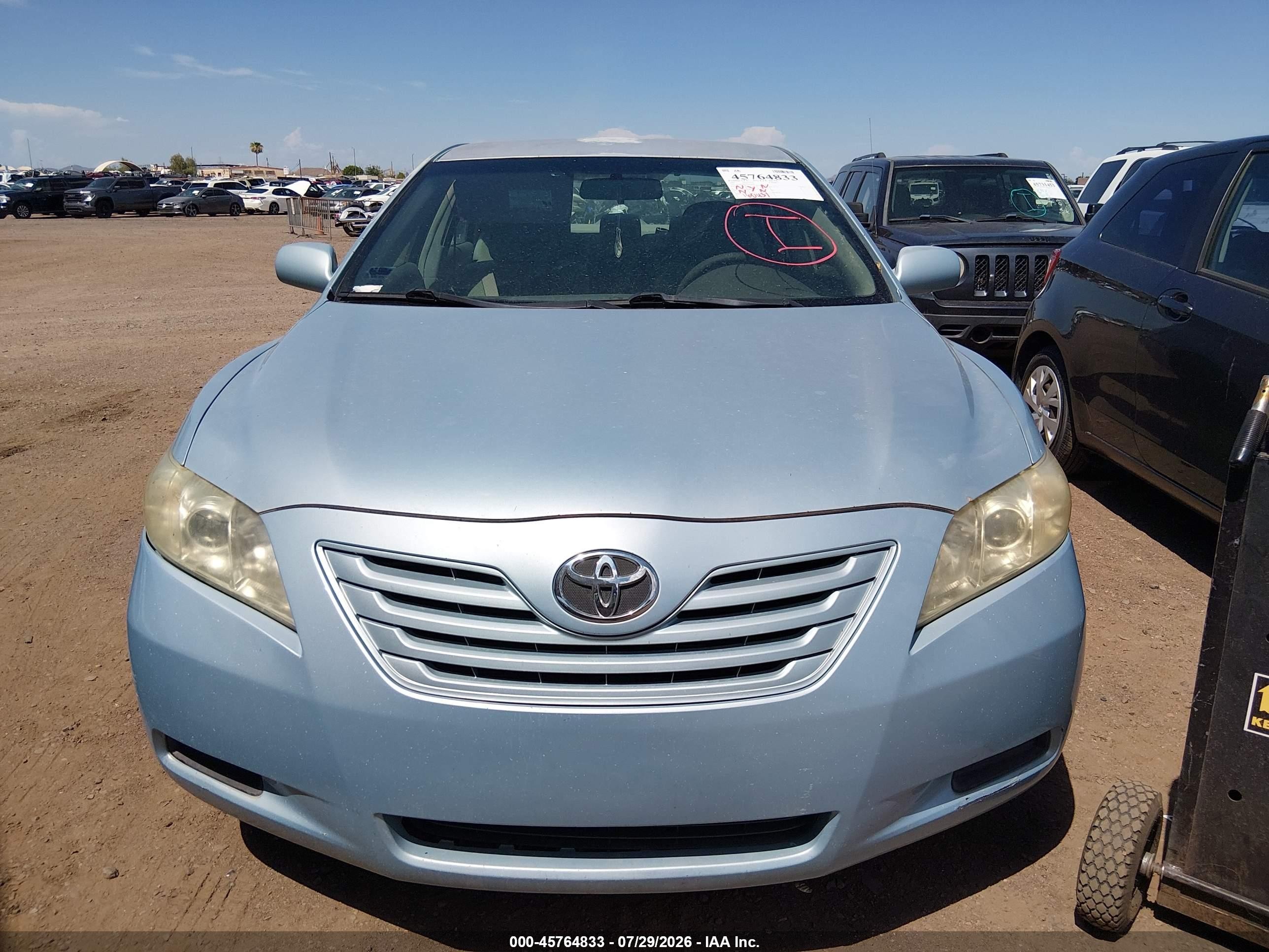 2007 Toyota Camry Le Light Blue vin: 4T1BE46KX7U628785