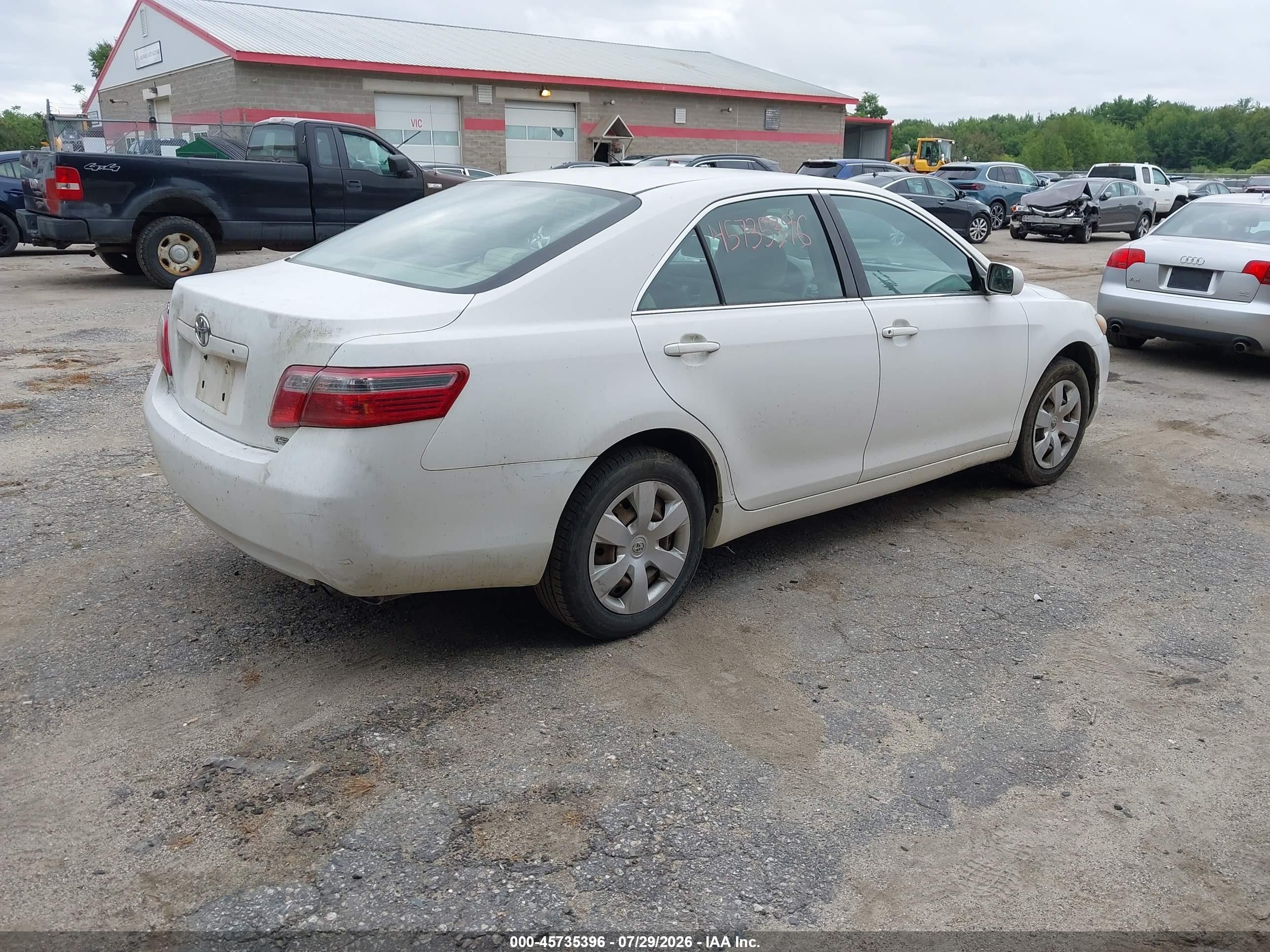 2007 Toyota Camry Ce Белый vin: 4T1BE46KX7U633923