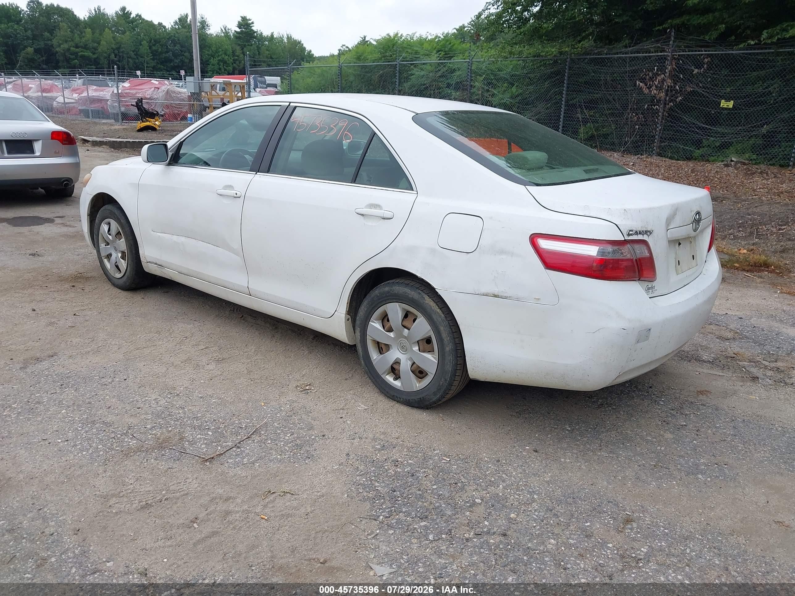 2007 Toyota Camry Ce Белый vin: 4T1BE46KX7U633923