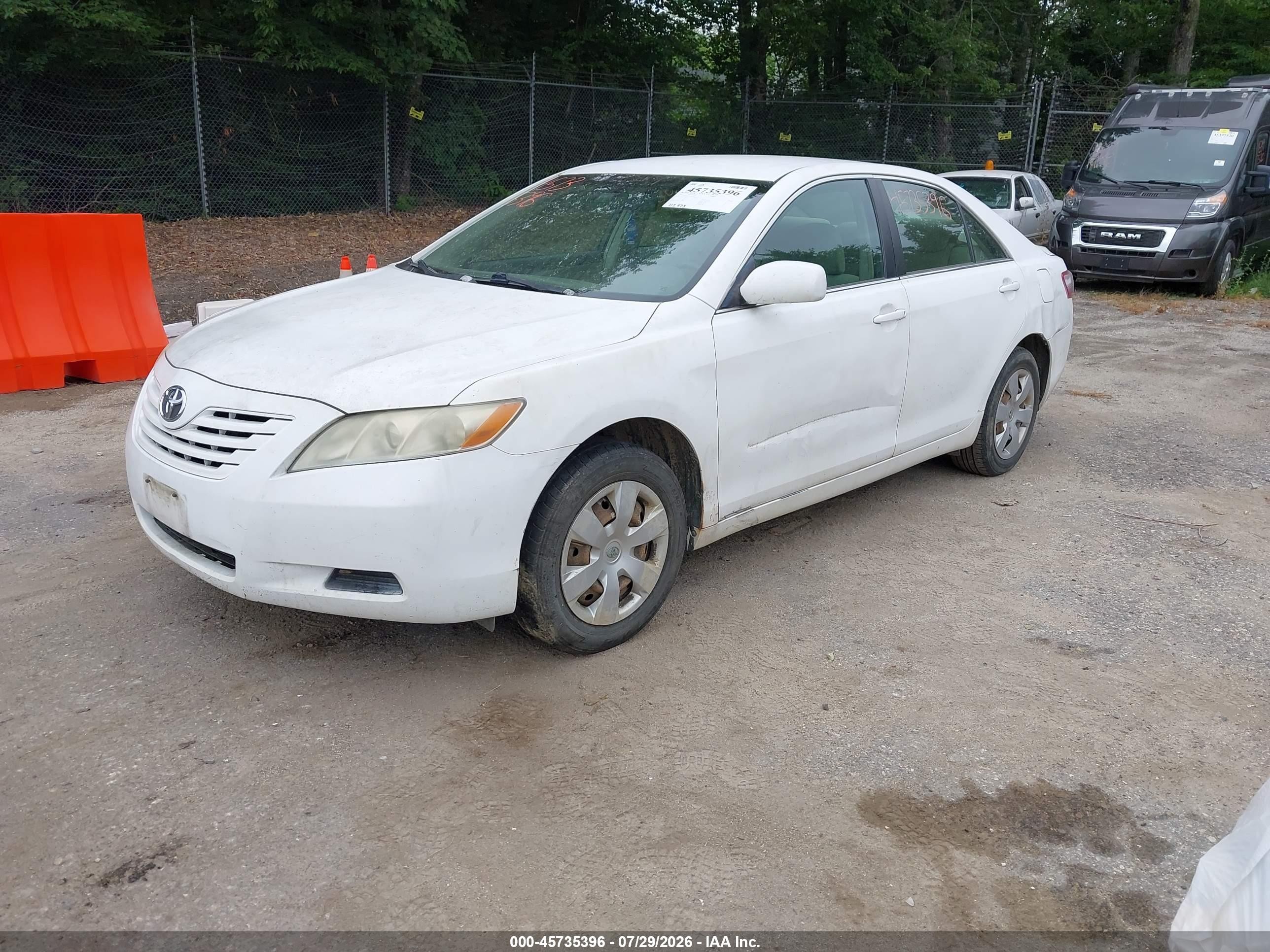 2007 Toyota Camry Ce Белый vin: 4T1BE46KX7U633923