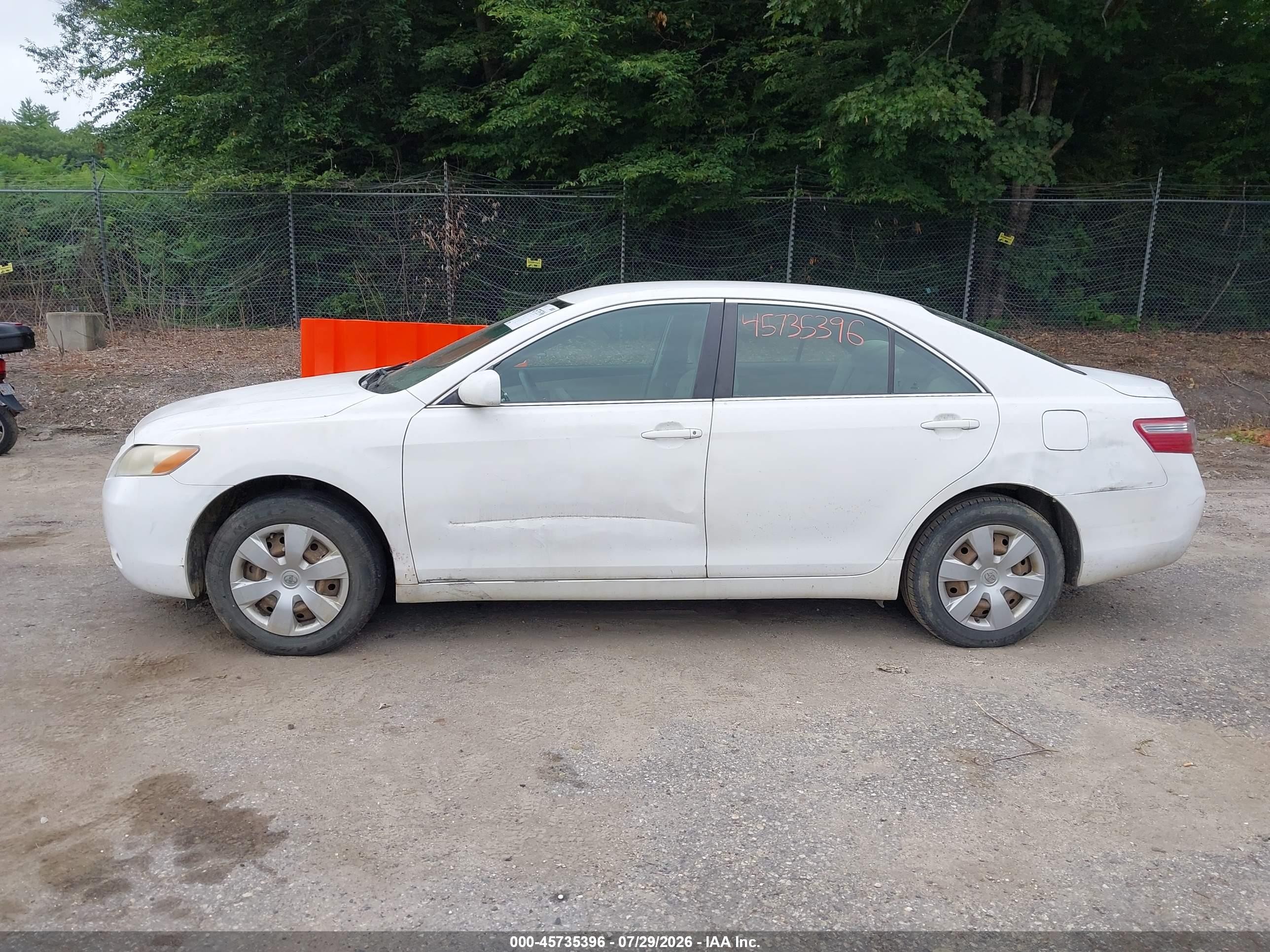 2007 Toyota Camry Ce Белый vin: 4T1BE46KX7U633923