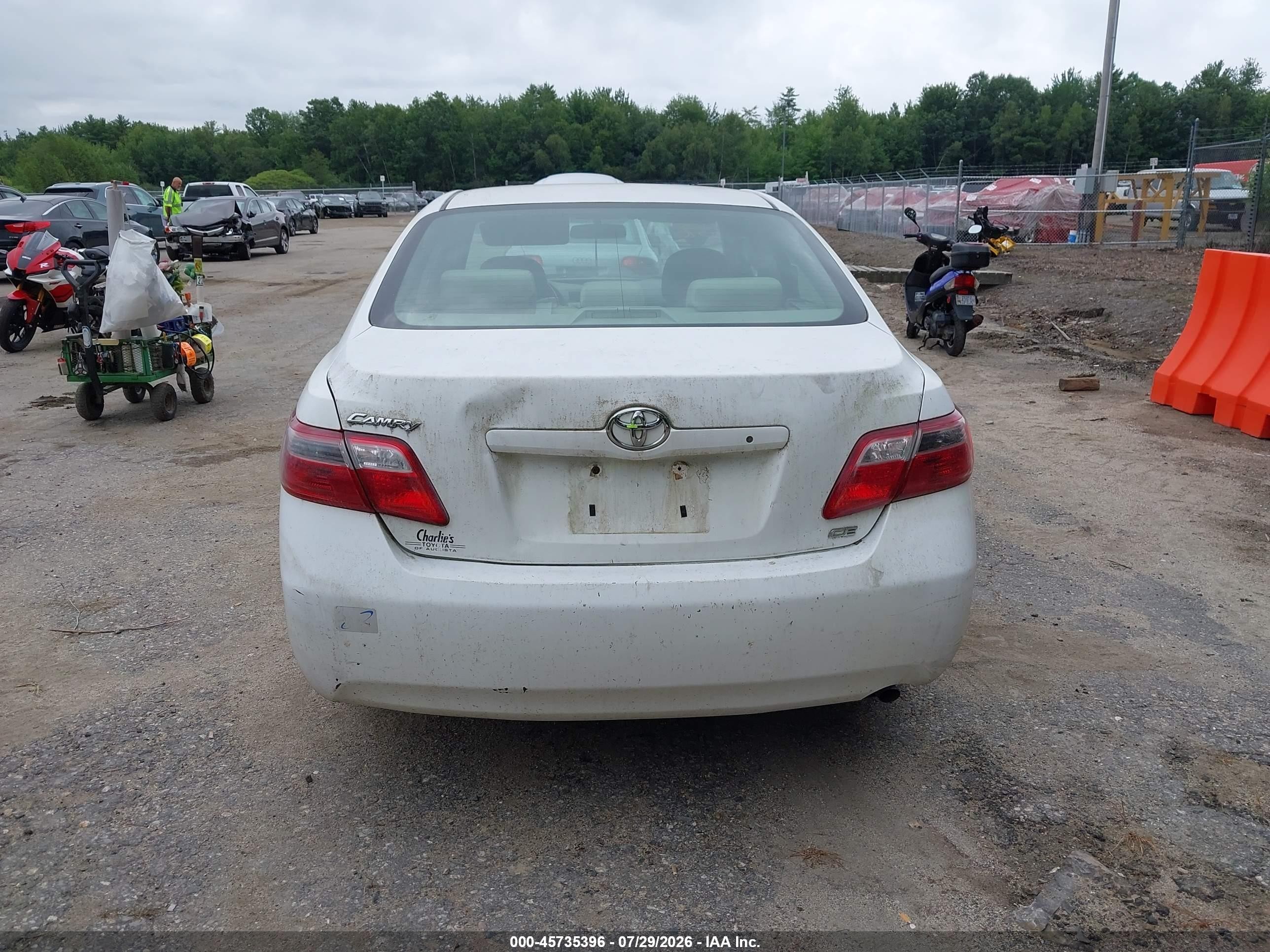 2007 Toyota Camry Ce Белый vin: 4T1BE46KX7U633923