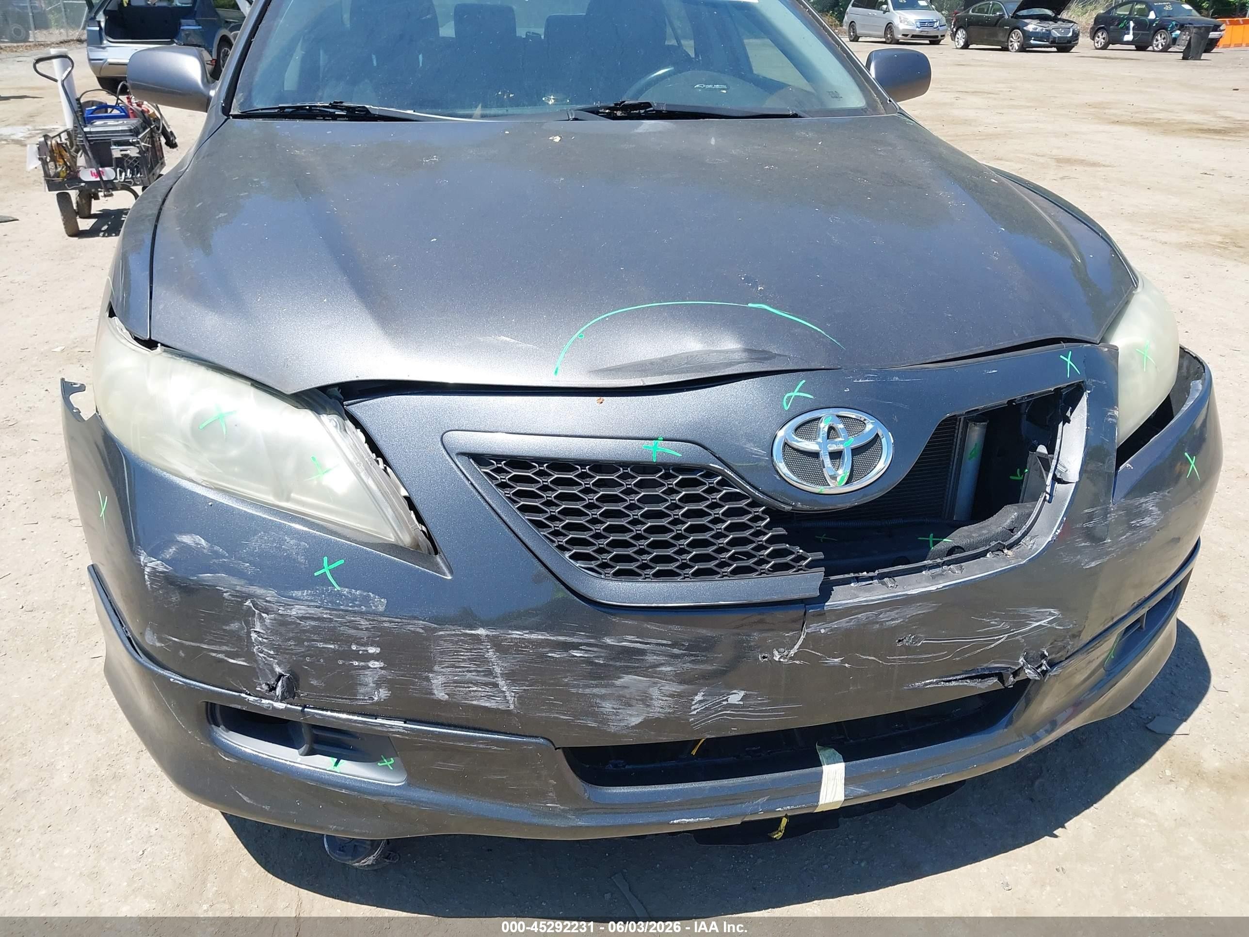2007 Toyota Camry Se Gray vin: 4T1BE46KX7U639690