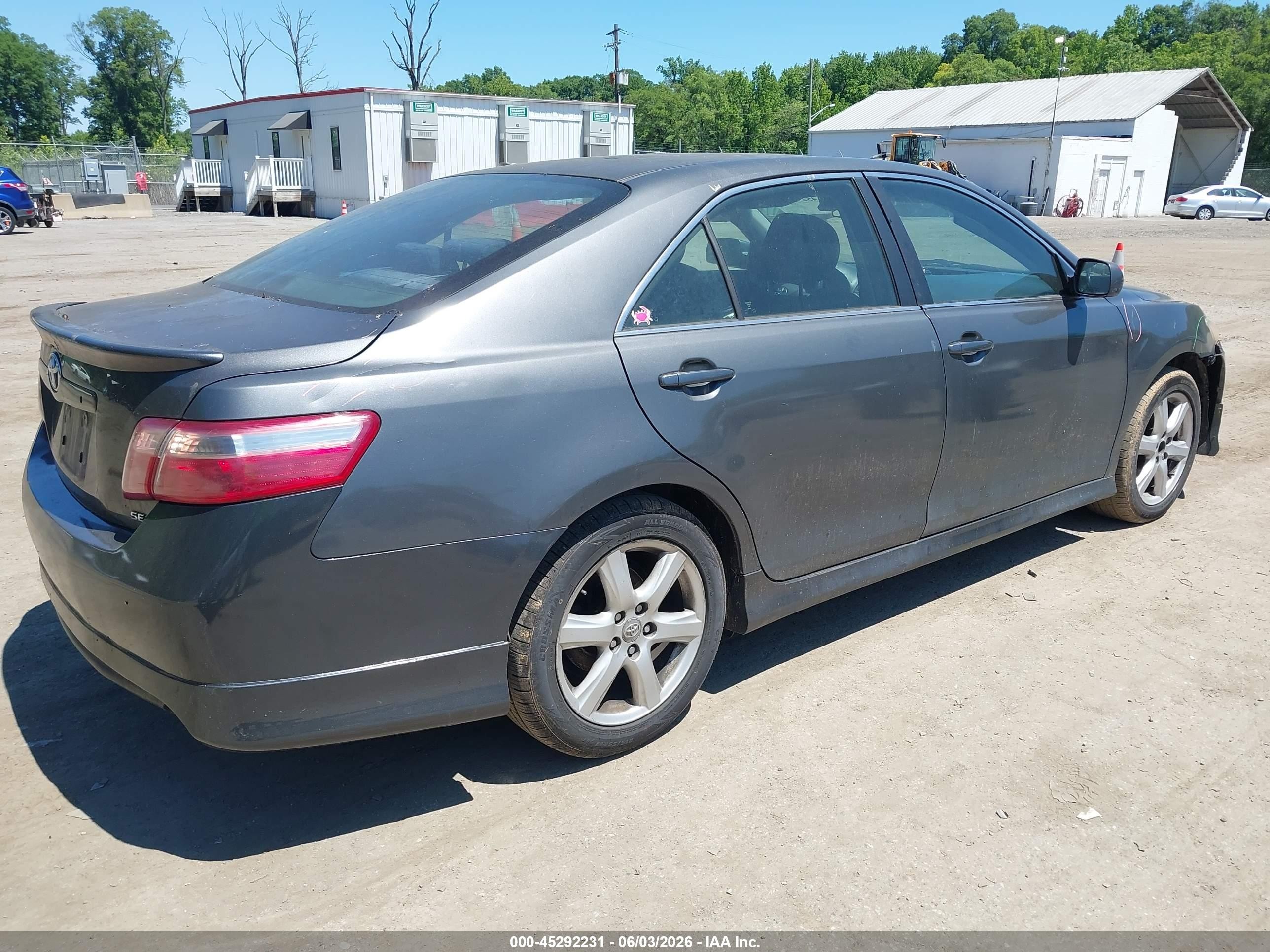 2007 Toyota Camry Se Gray vin: 4T1BE46KX7U639690
