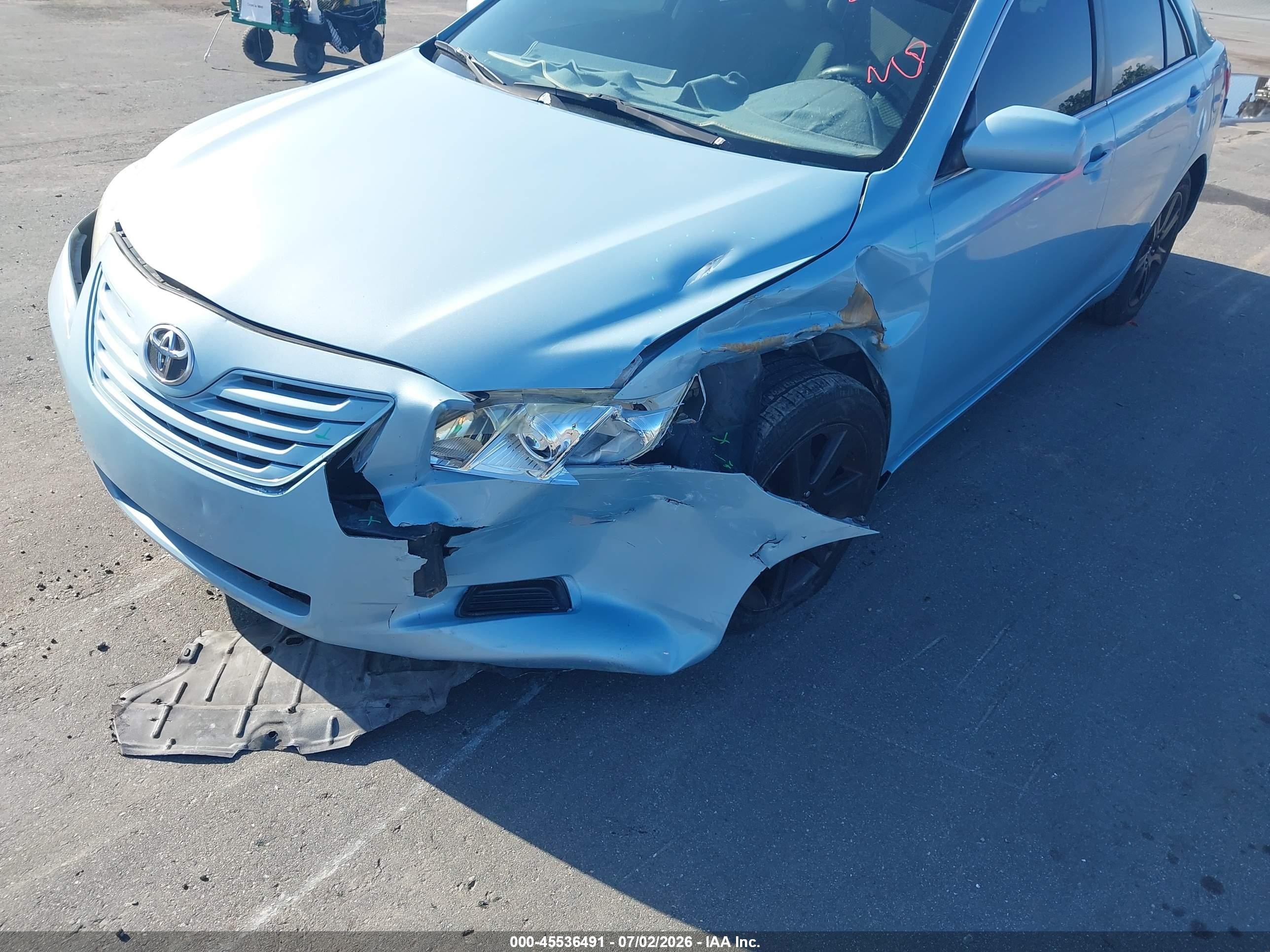 2007 Toyota Camry Le Blue vin: 4T1BE46KX7U668574