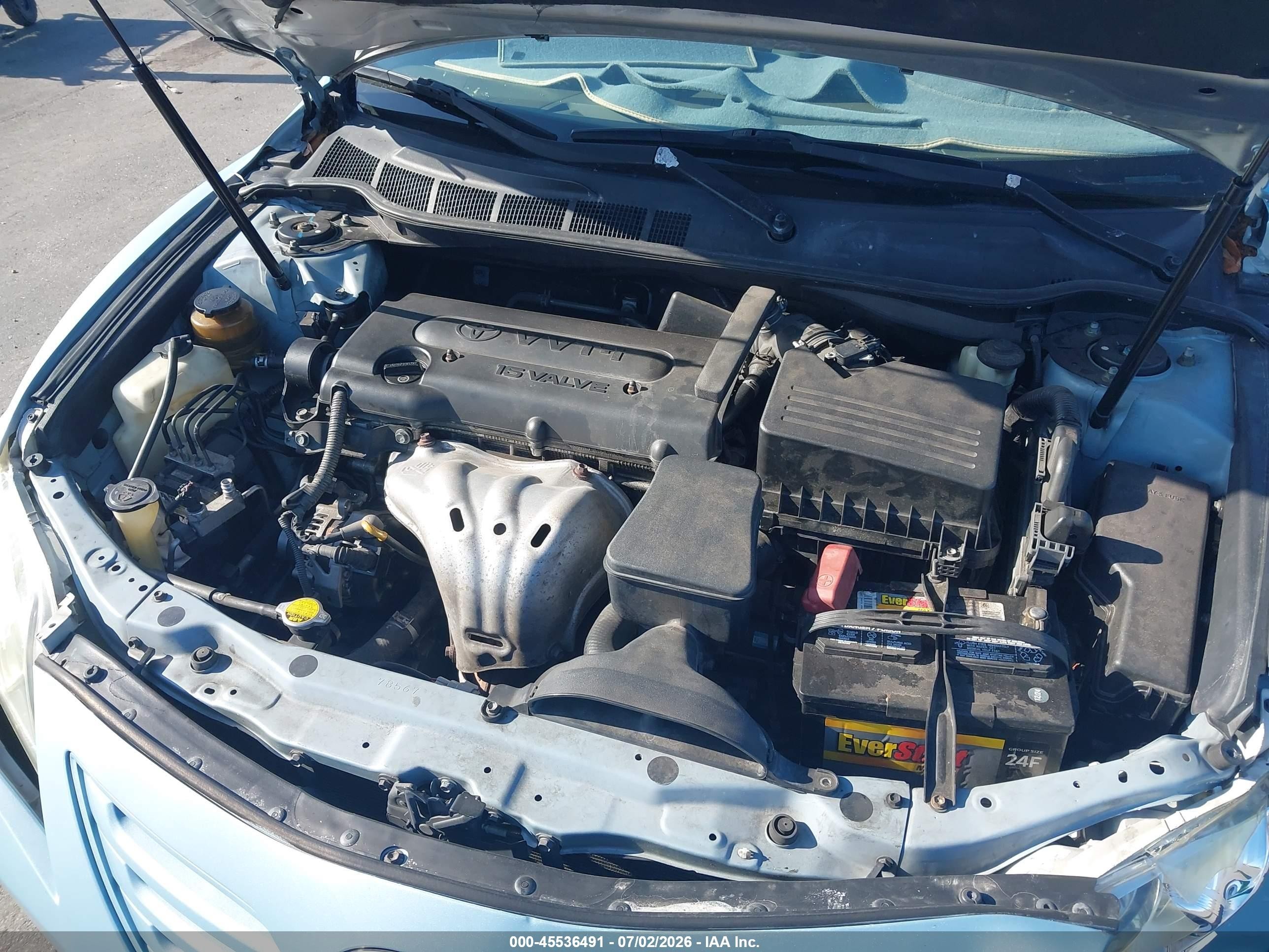 2007 Toyota Camry Le Blue vin: 4T1BE46KX7U668574