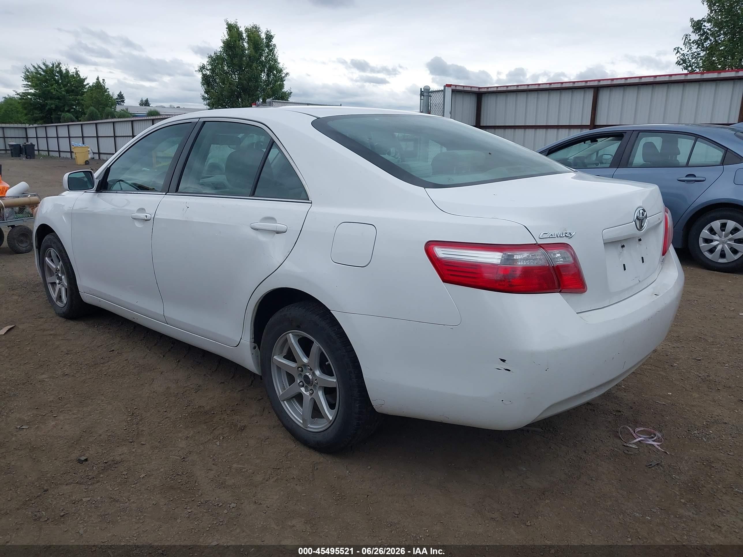 2007 Toyota Camry Le Белый vin: 4T1BE46KX7U679980