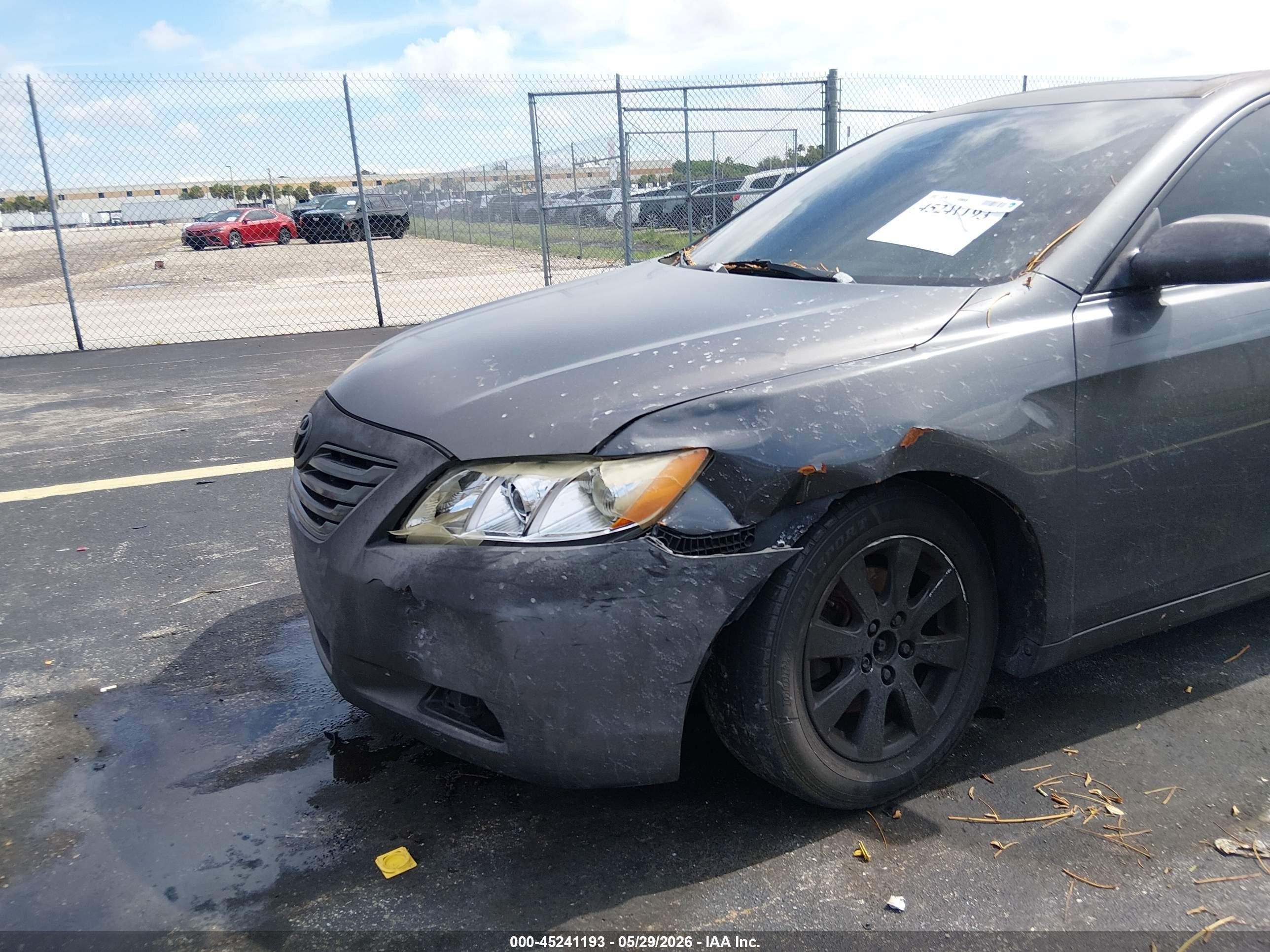 2007 Toyota Camry Le Gray vin: 4T1BE46KX7U690252
