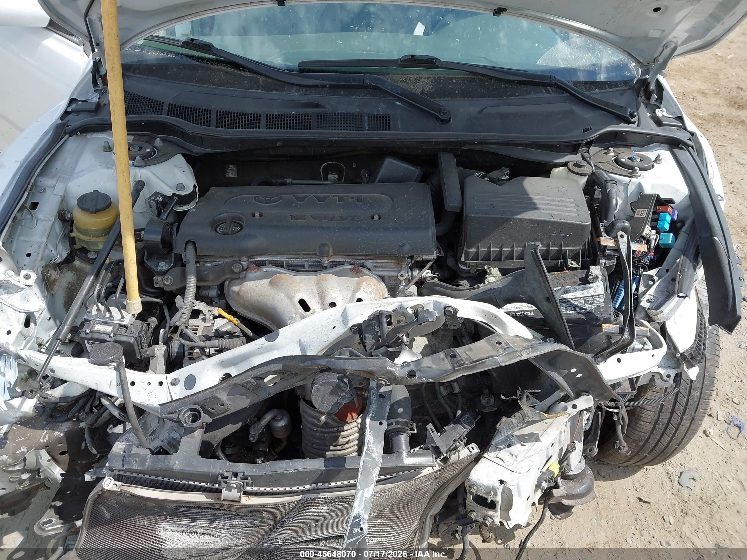 2007 Toyota Camry Le White vin: 4T1BE46KX7U694656