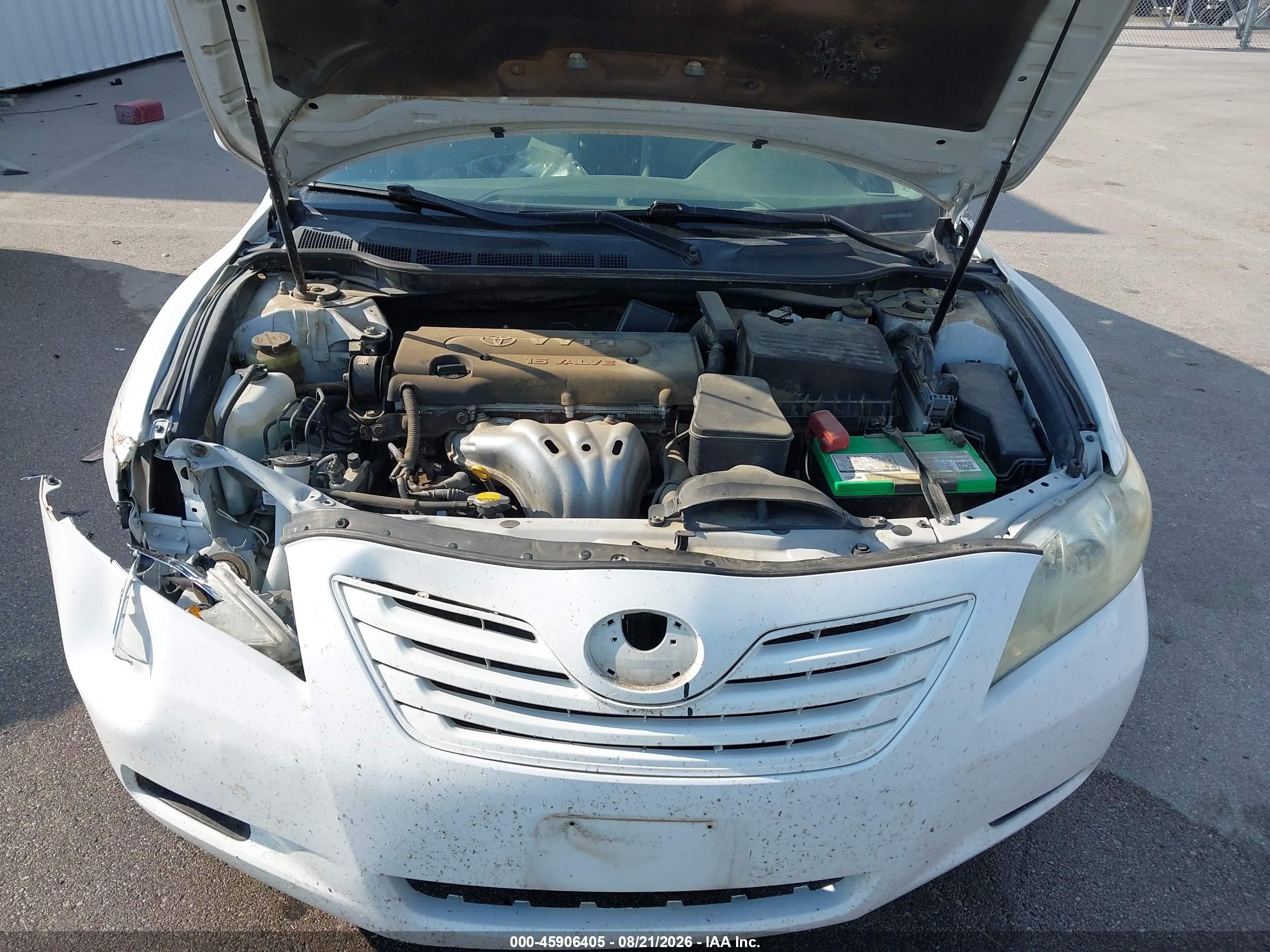 2007 Toyota Camry Le White vin: 4T1BE46KX7U714145