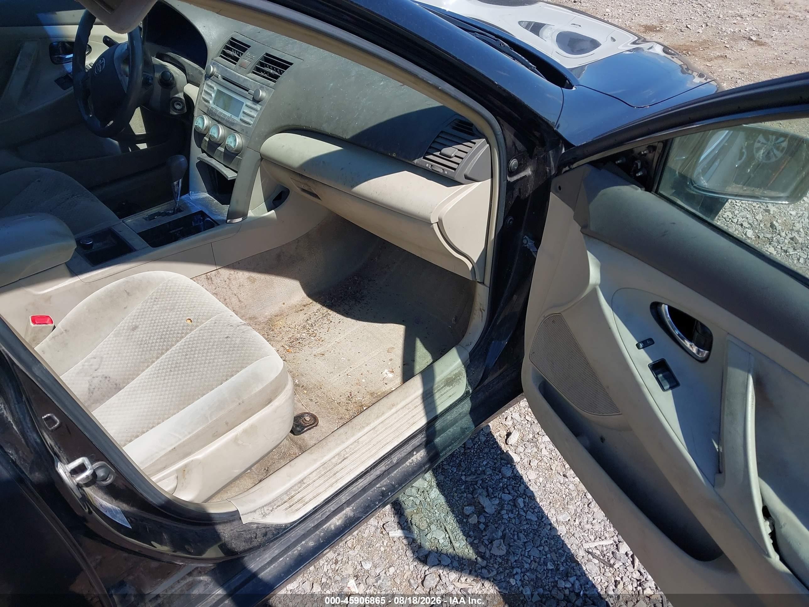 2008 Toyota Camry Le Black vin: 4T1BE46KX8U202094