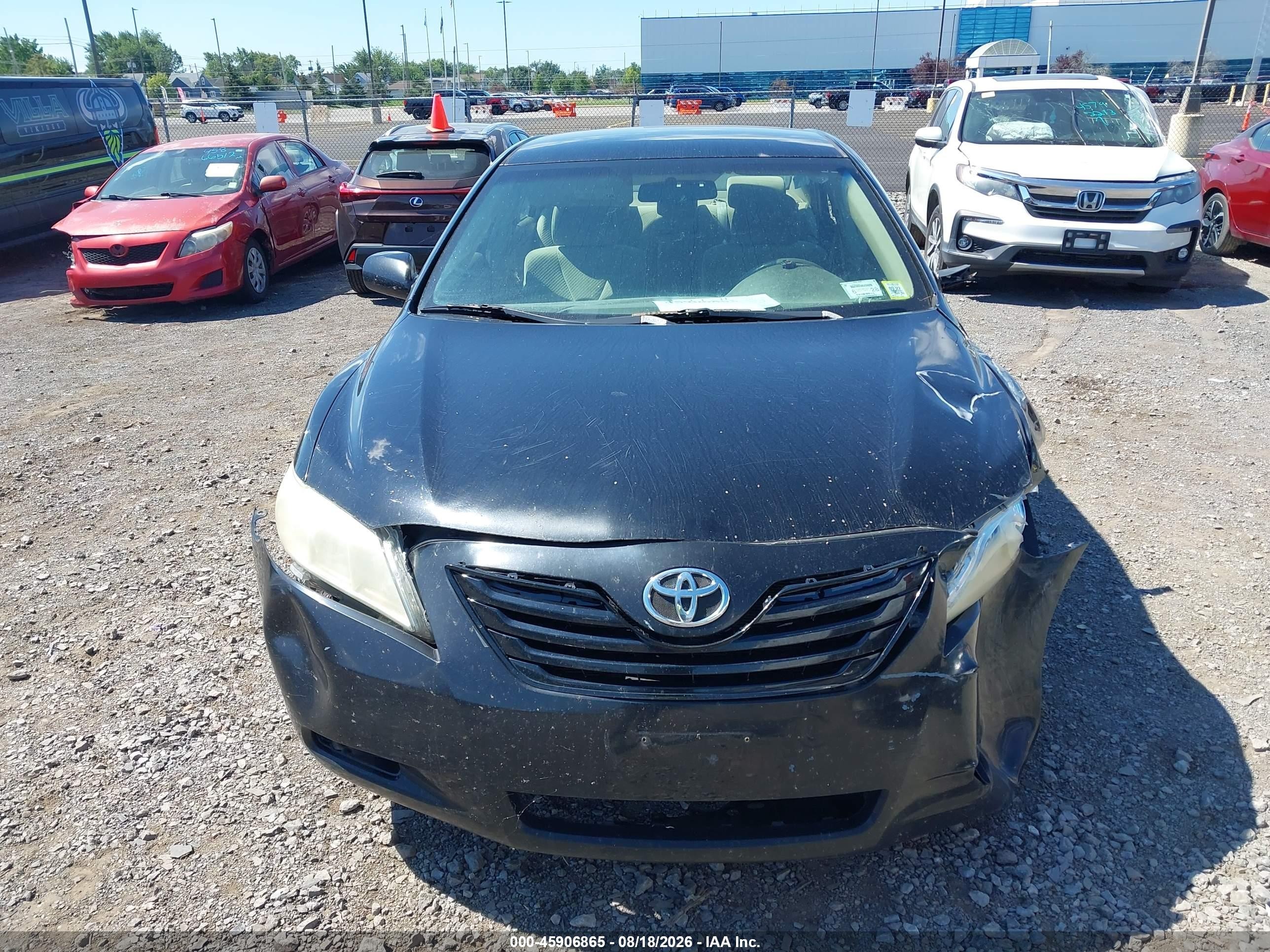 2008 Toyota Camry Le Black vin: 4T1BE46KX8U202094