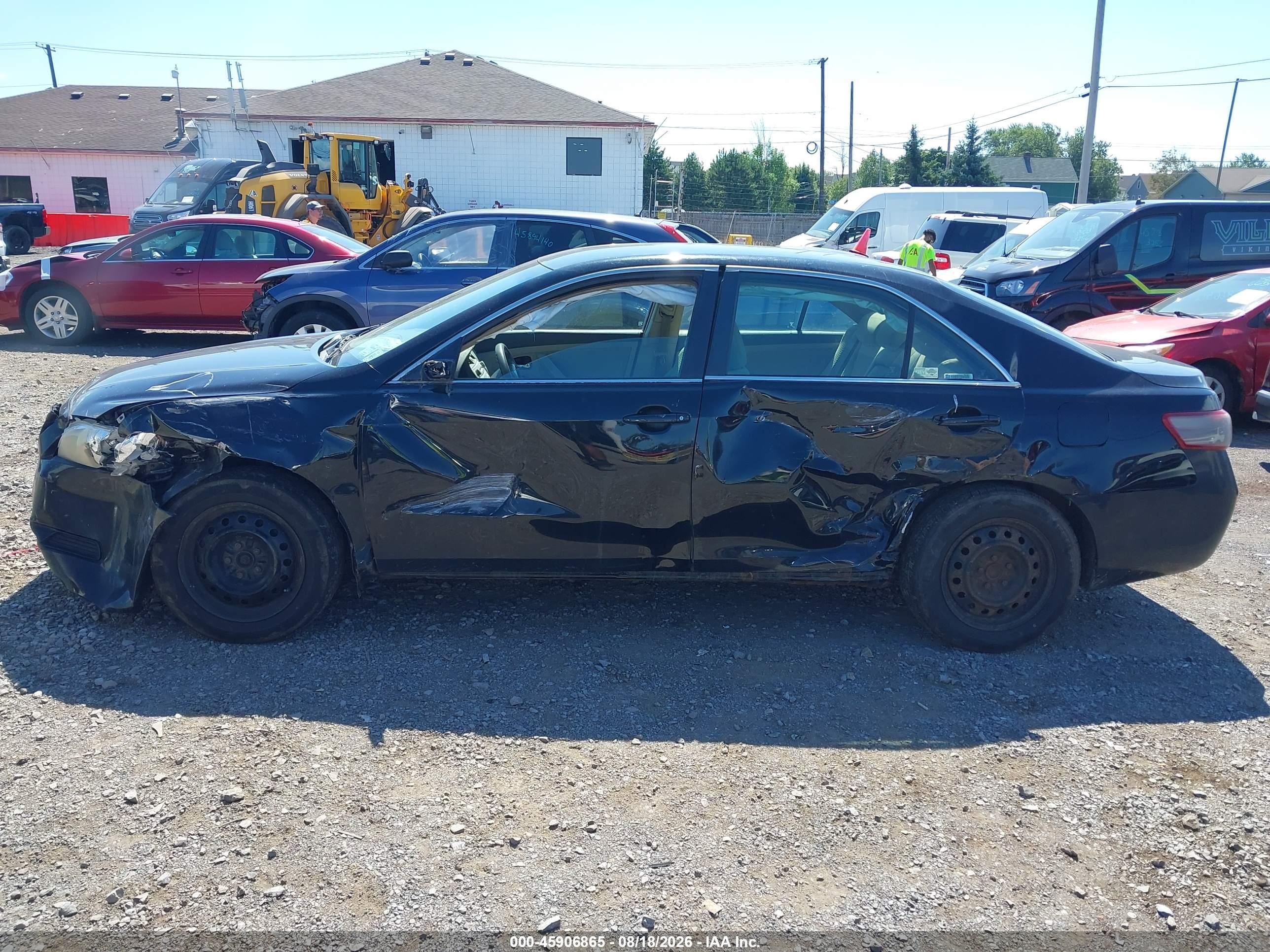 2008 Toyota Camry Le Black vin: 4T1BE46KX8U202094