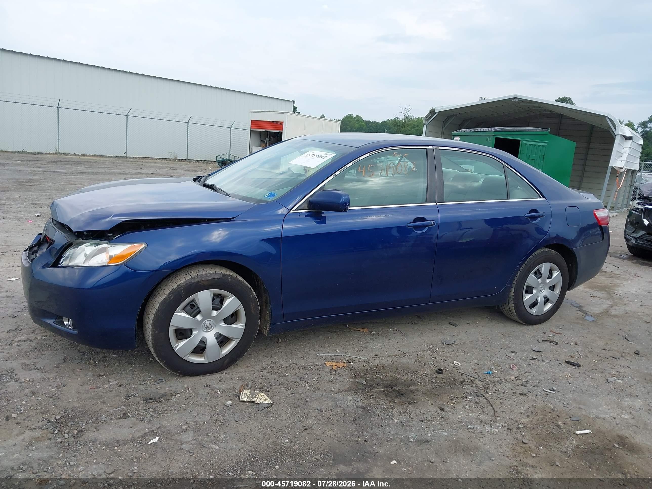 2008 Toyota Camry Le Blue vin: 4T1BE46KX8U202144