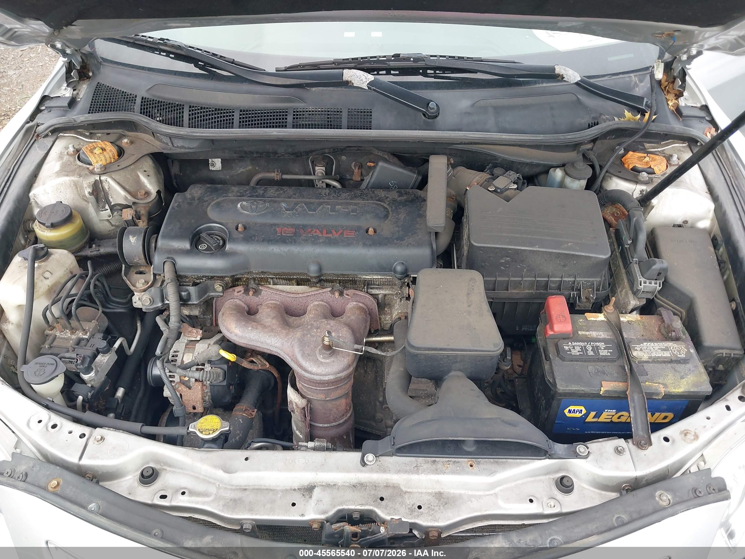 2008 Toyota Camry Le Silver vin: 4T1BE46KX8U210146