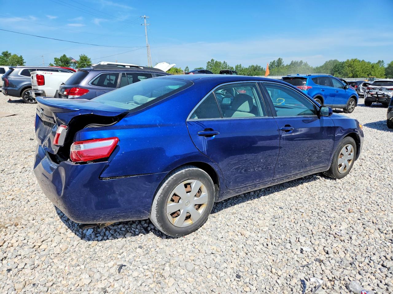 2008 Toyota Camry Le Blue vin: 4T1BE46KX8U221650
