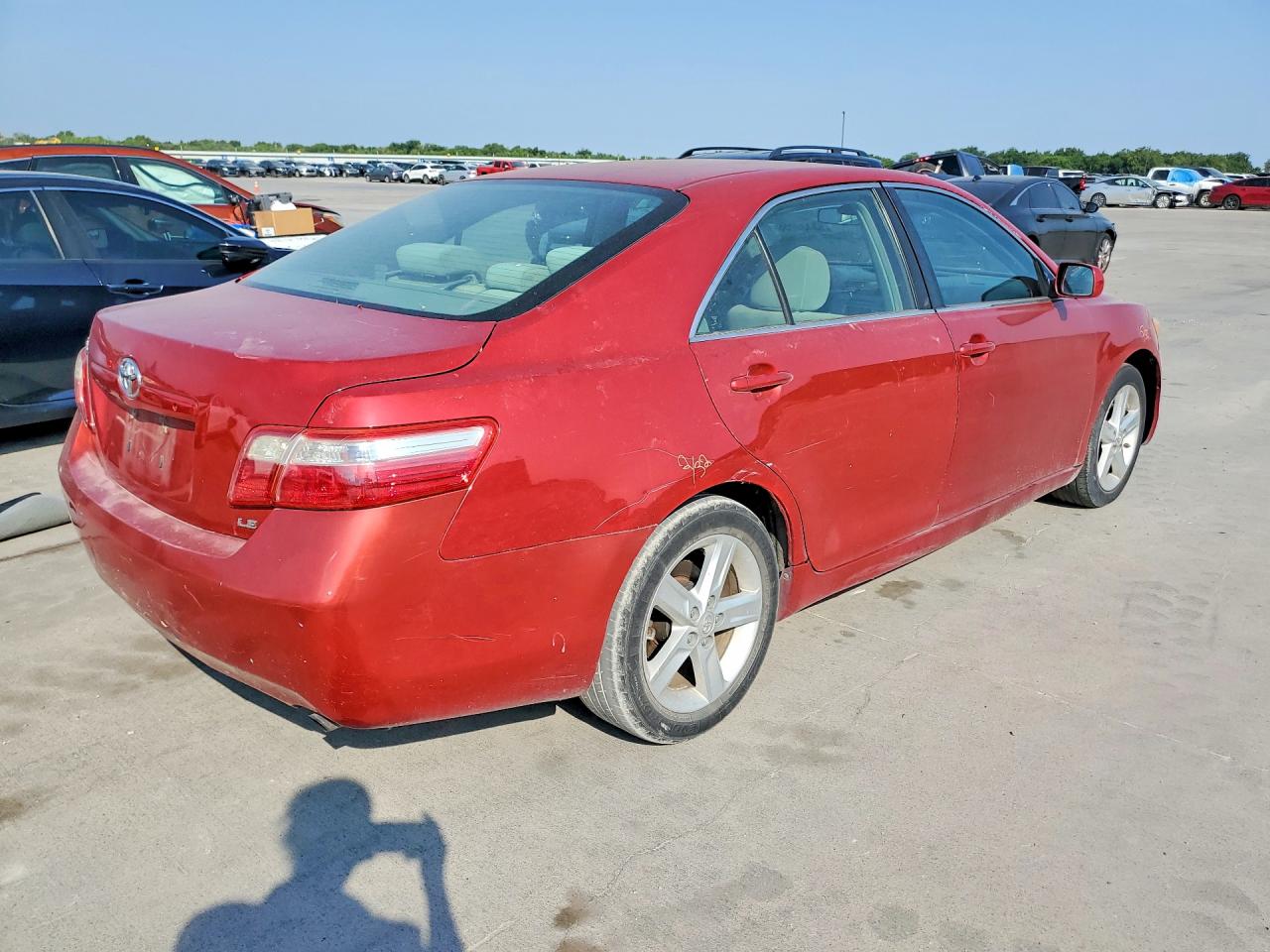 2008 Toyota Camry Le Бордовый vin: 4T1BE46KX8U224855