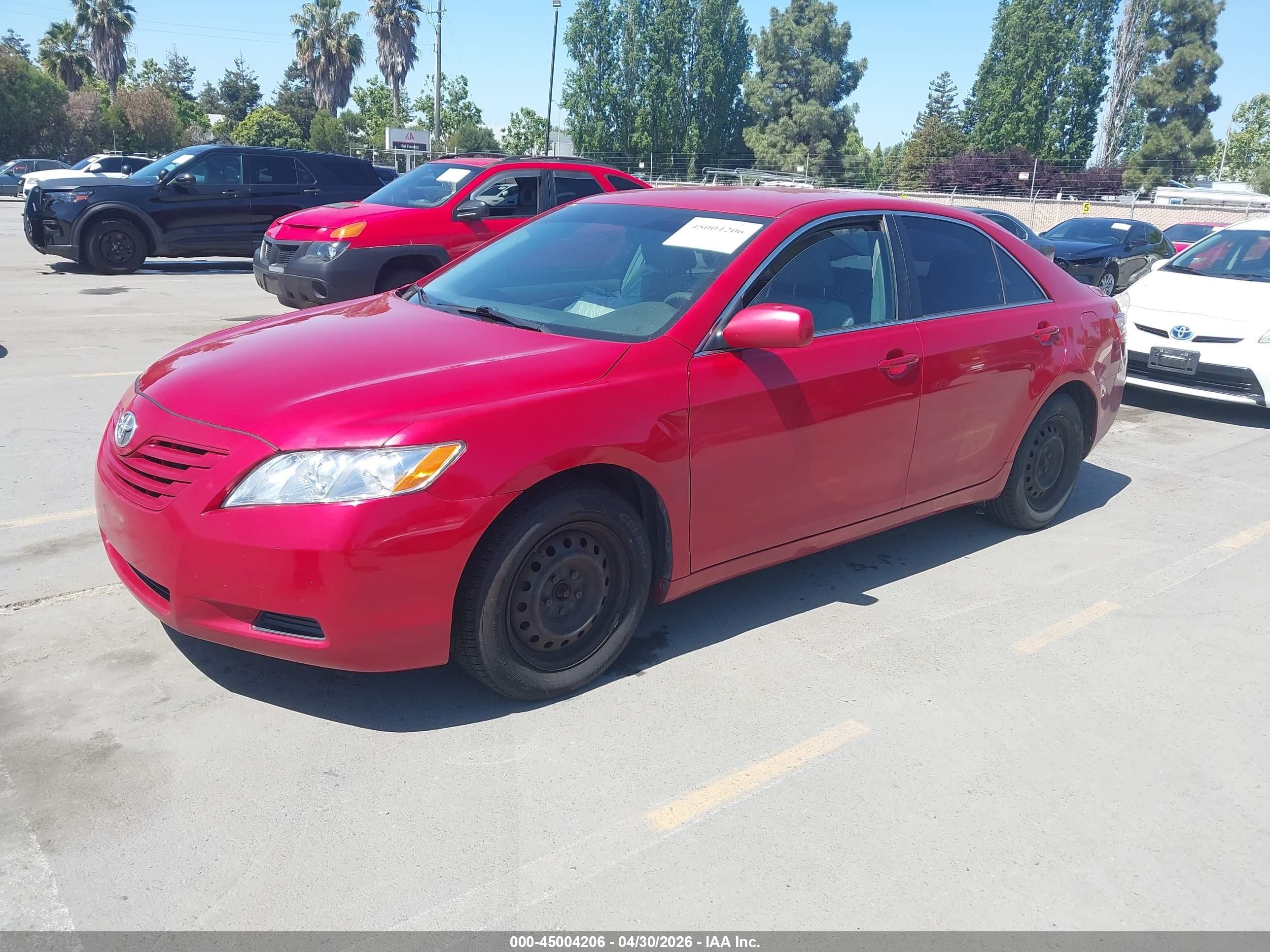 2008 Toyota Camry Le/se/xle Red vin: 4T1BE46KX8U225925