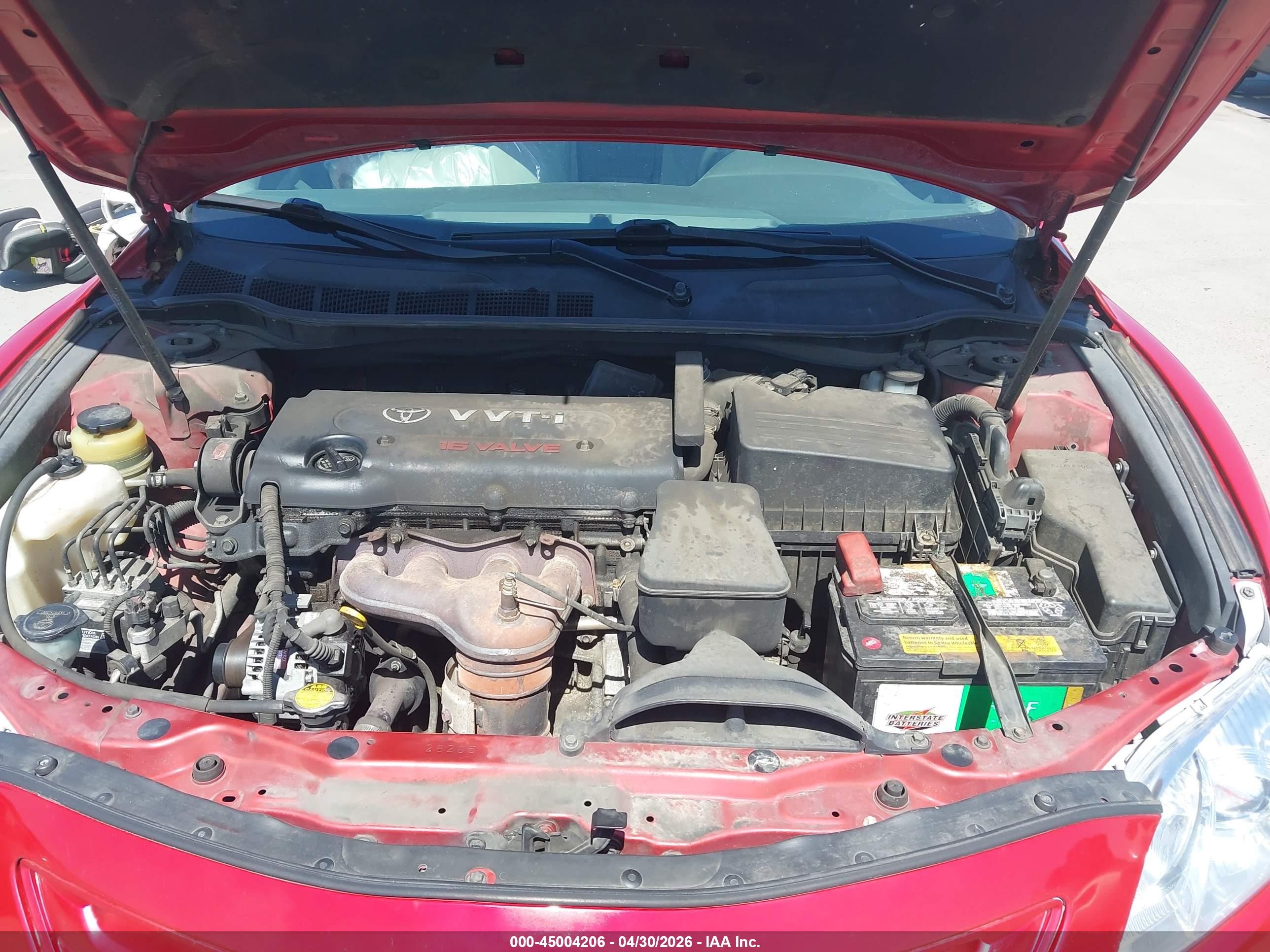 2008 Toyota Camry Le/se/xle Red vin: 4T1BE46KX8U225925
