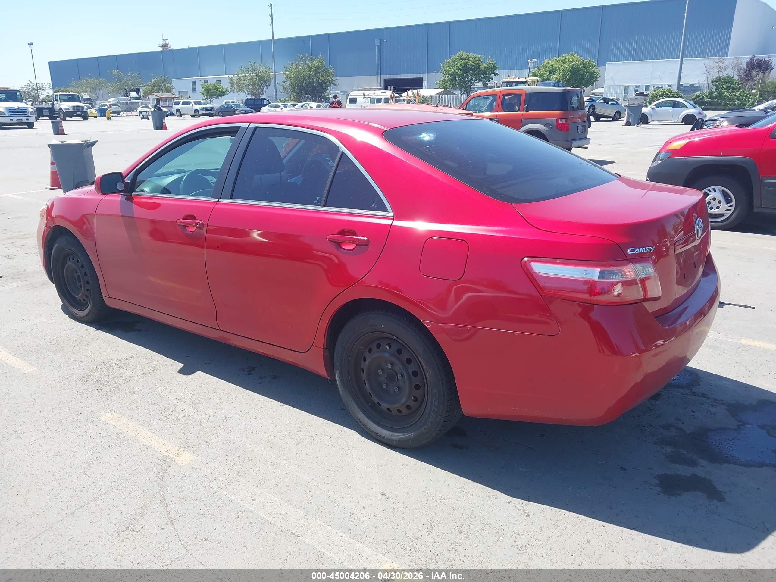 2008 Toyota Camry Le/se/xle Red vin: 4T1BE46KX8U225925