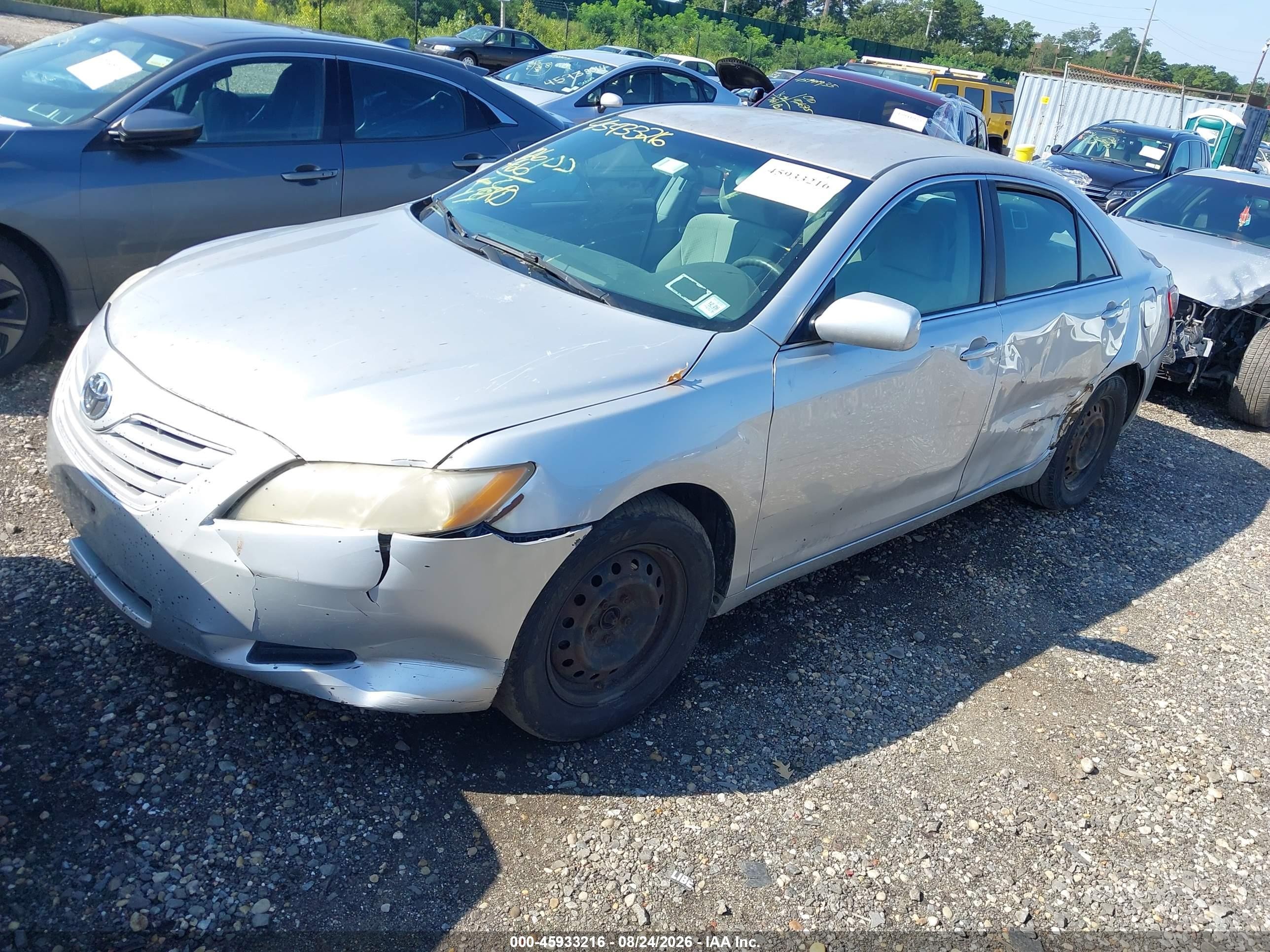 2008 Toyota Camry Le Silver vin: 4T1BE46KX8U229716